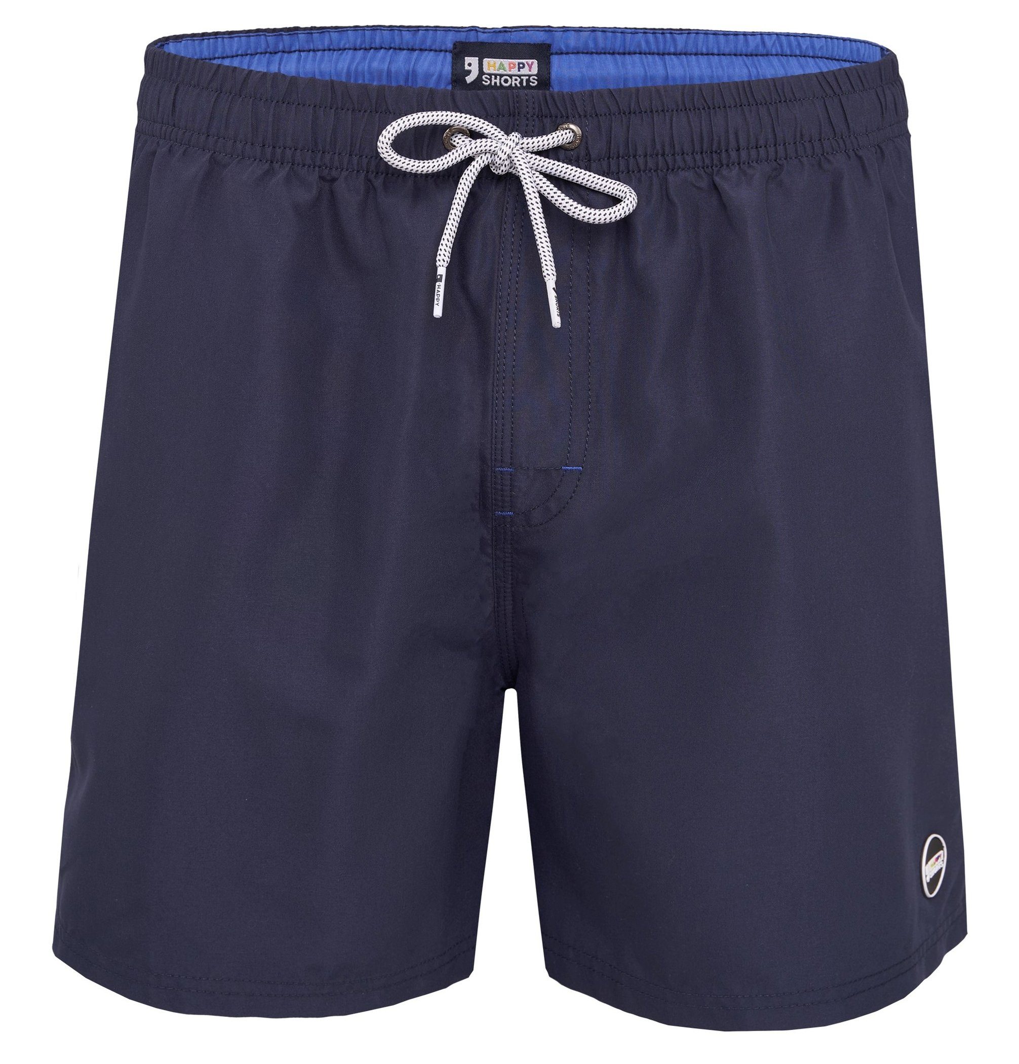 HAPPY SHORTS Badehose HAPPY SHORTS Herren Badeshorts Strandshorts Navy Basi günstig online kaufen