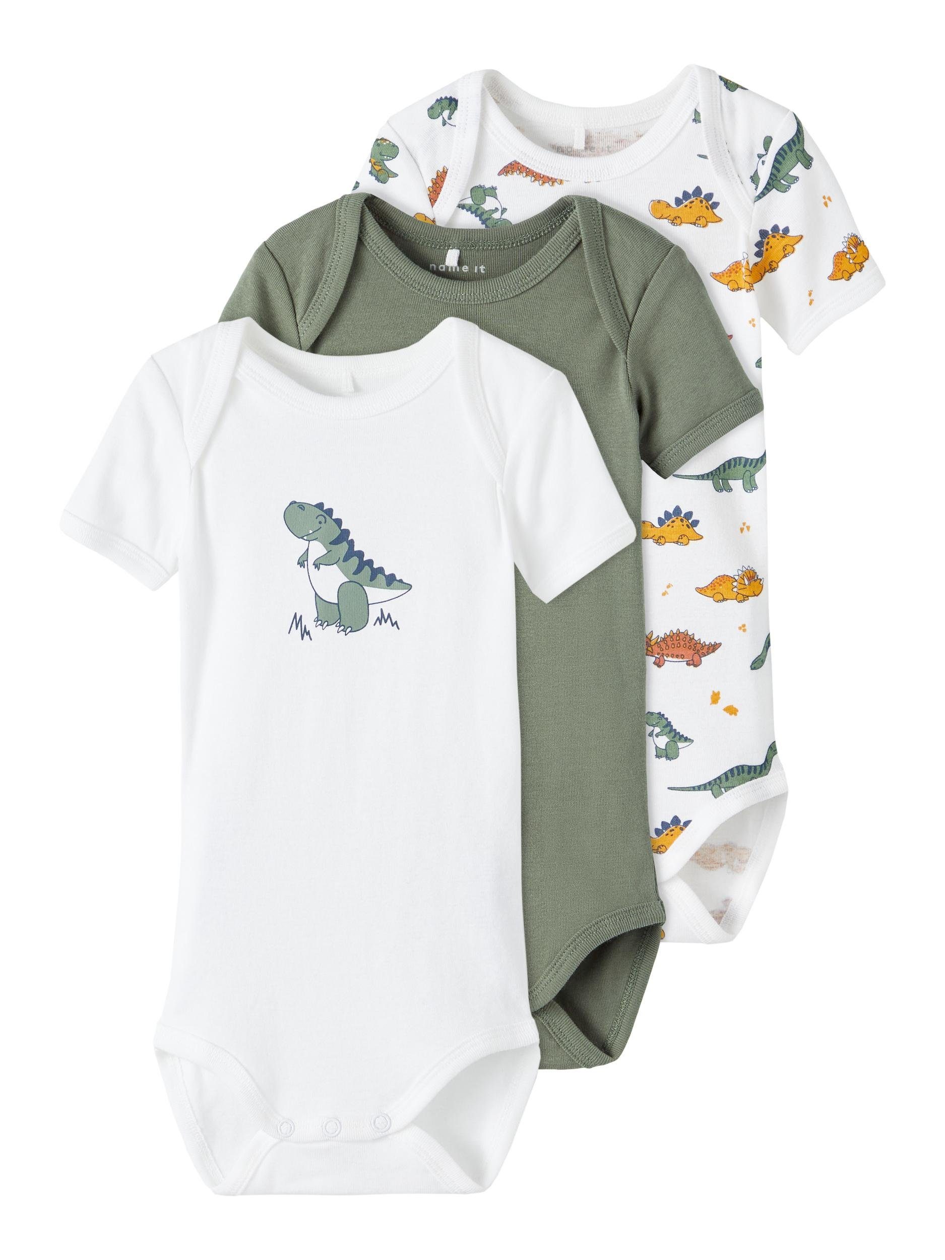 Name It Body (3-tlg) NBMBODY 3P SS LAUREL WREATH DINO