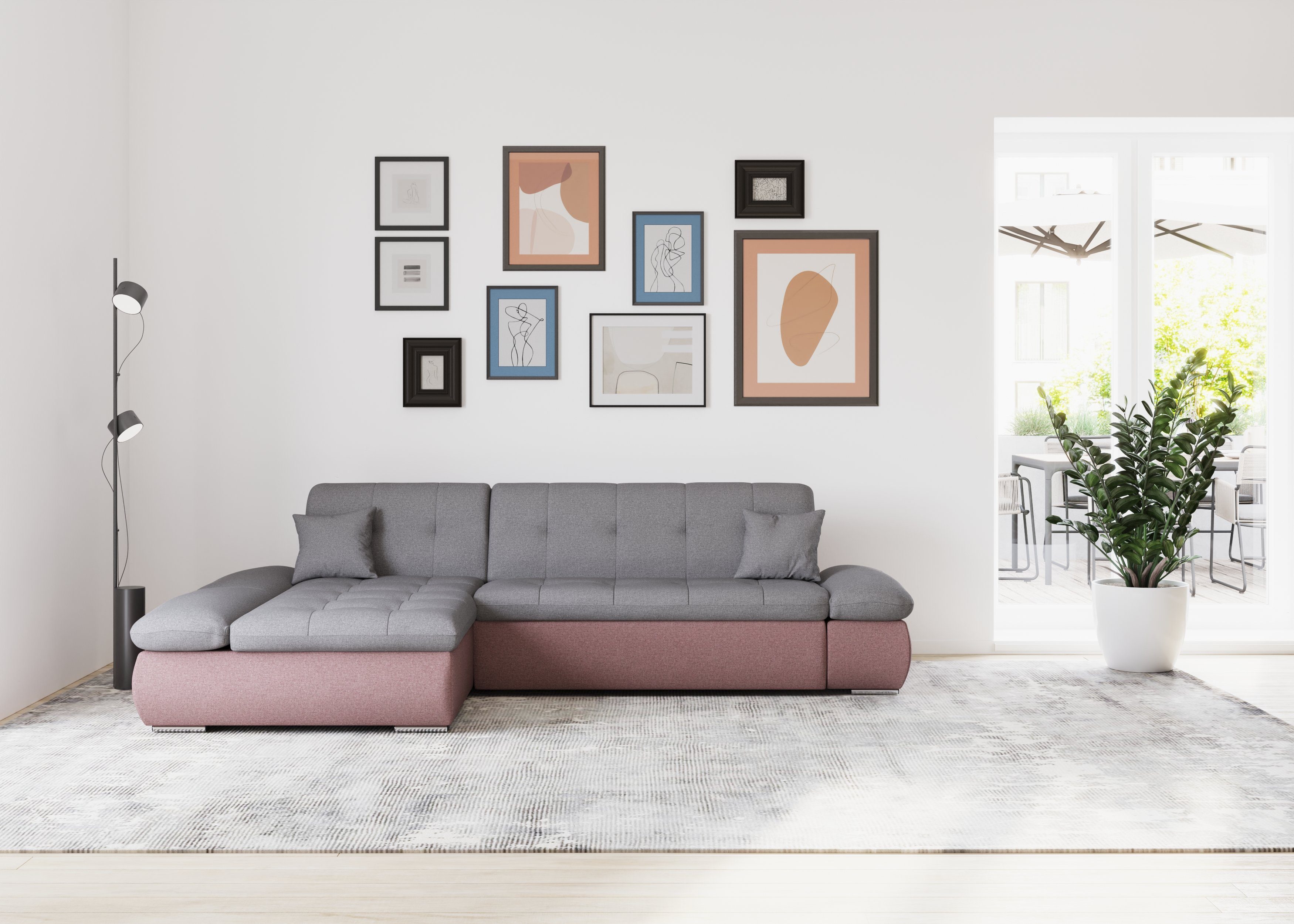 DOMO collection Ecksofa Moric, L-Form, XXL-Sofa günstig online kaufen