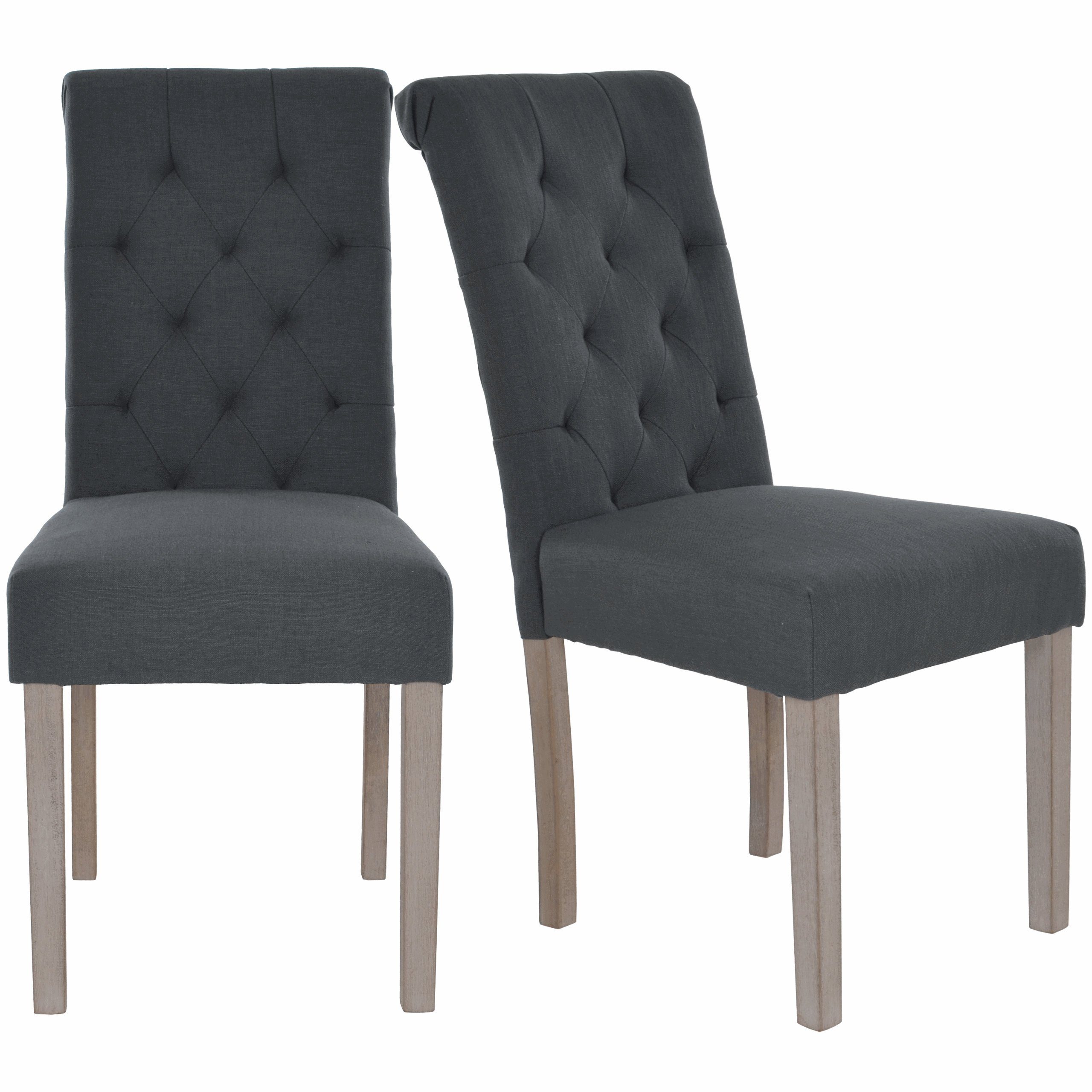 Raburg Esszimmerstuhl »2er Set LILO in DUNKEL-GRAU-MELIERT