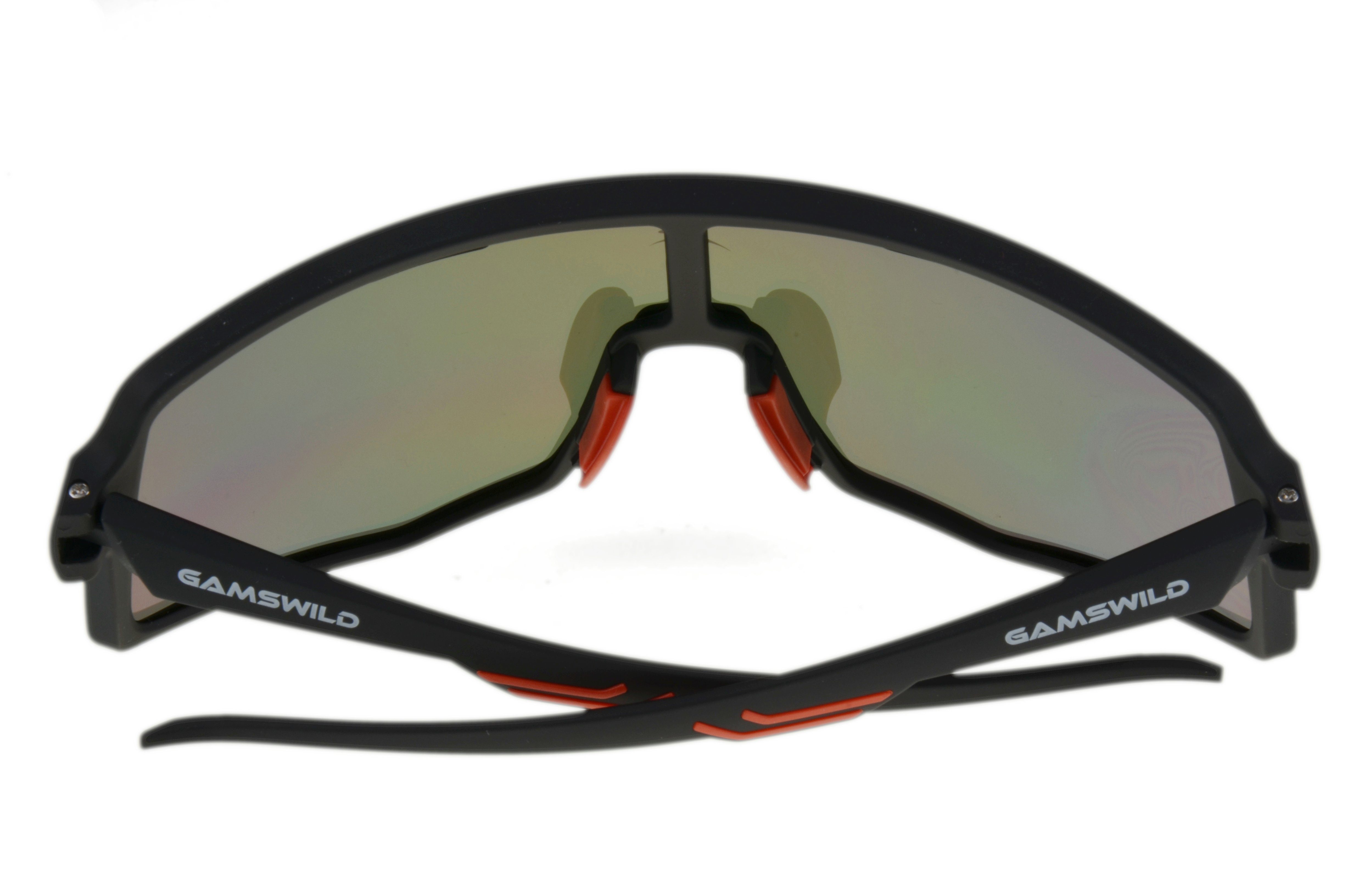 Fahrradbrille WS4042 Sonnenbrille Skibrille Herren lila, Unisex Gamswild Unisex, grün schwarz-rot, schwarz-blau, Sonnenbrille TR90 Damen