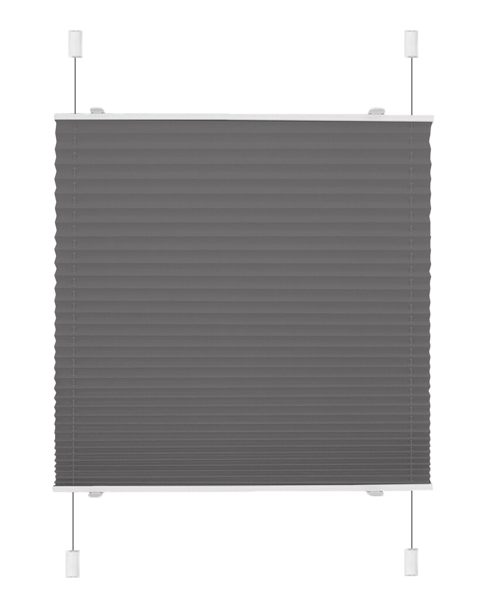 OUBO Plissee Faltrollo Ohne Bohren, Klemmträger,Easyfix, Lichtschutz, versp günstig online kaufen