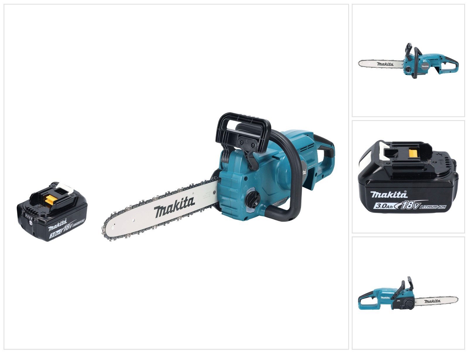 Makita Akku-Kettensäge Makita DUC 357 FX2 Akku Kettensäge 18 V 35 cm 7,7 m/s + 1x Akku 3,0 Ah