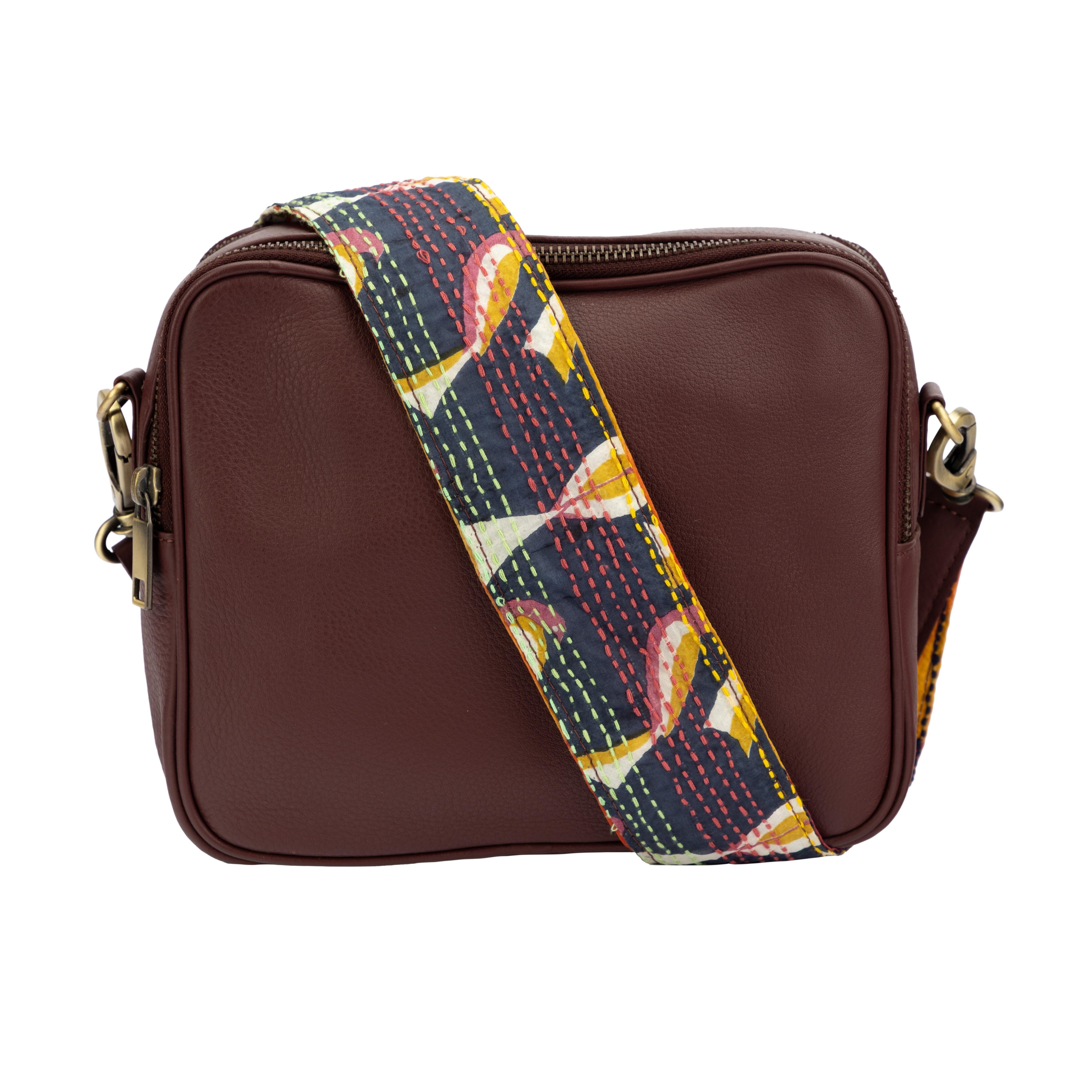 El Puente Schultertasche Schultertasche "Beere", Handmade, Handmade