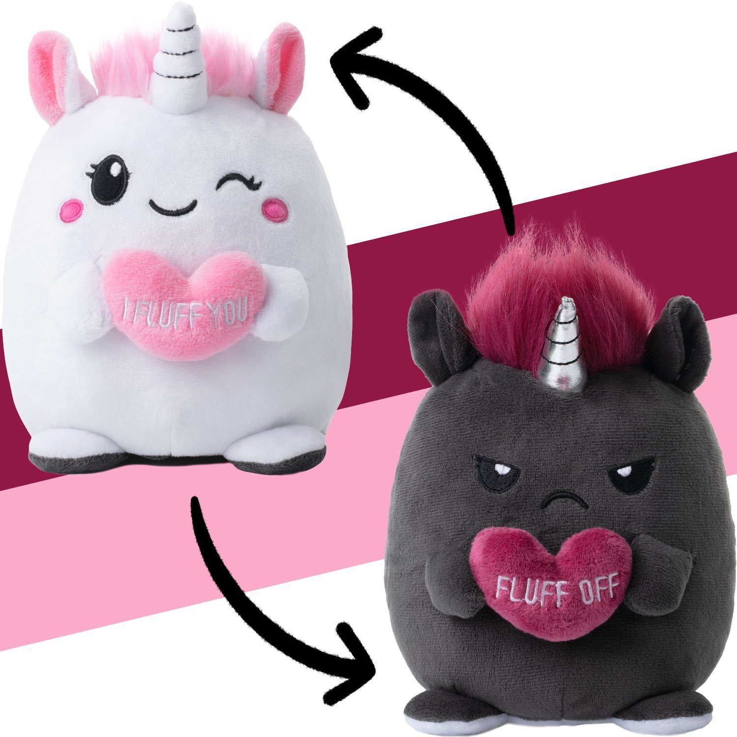 Corimori Kuscheltier Stimmungskuscheltier, 16cm Plüschtier zum Wenden, Einh günstig online kaufen