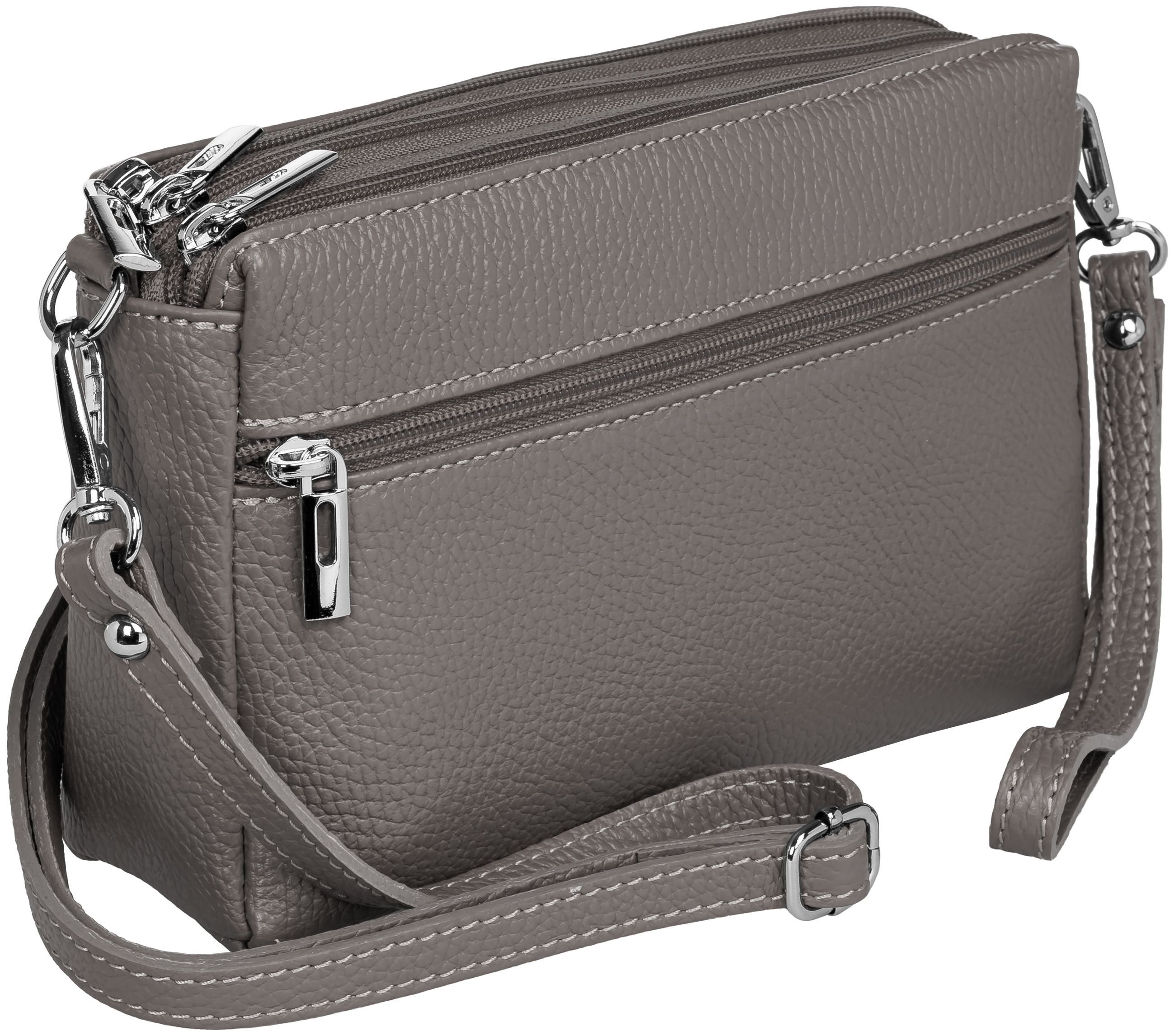 Umhängetasche Kleine Damen Crossbody Bag Leder Tasche - CLASSIC LINE - Modell No.815