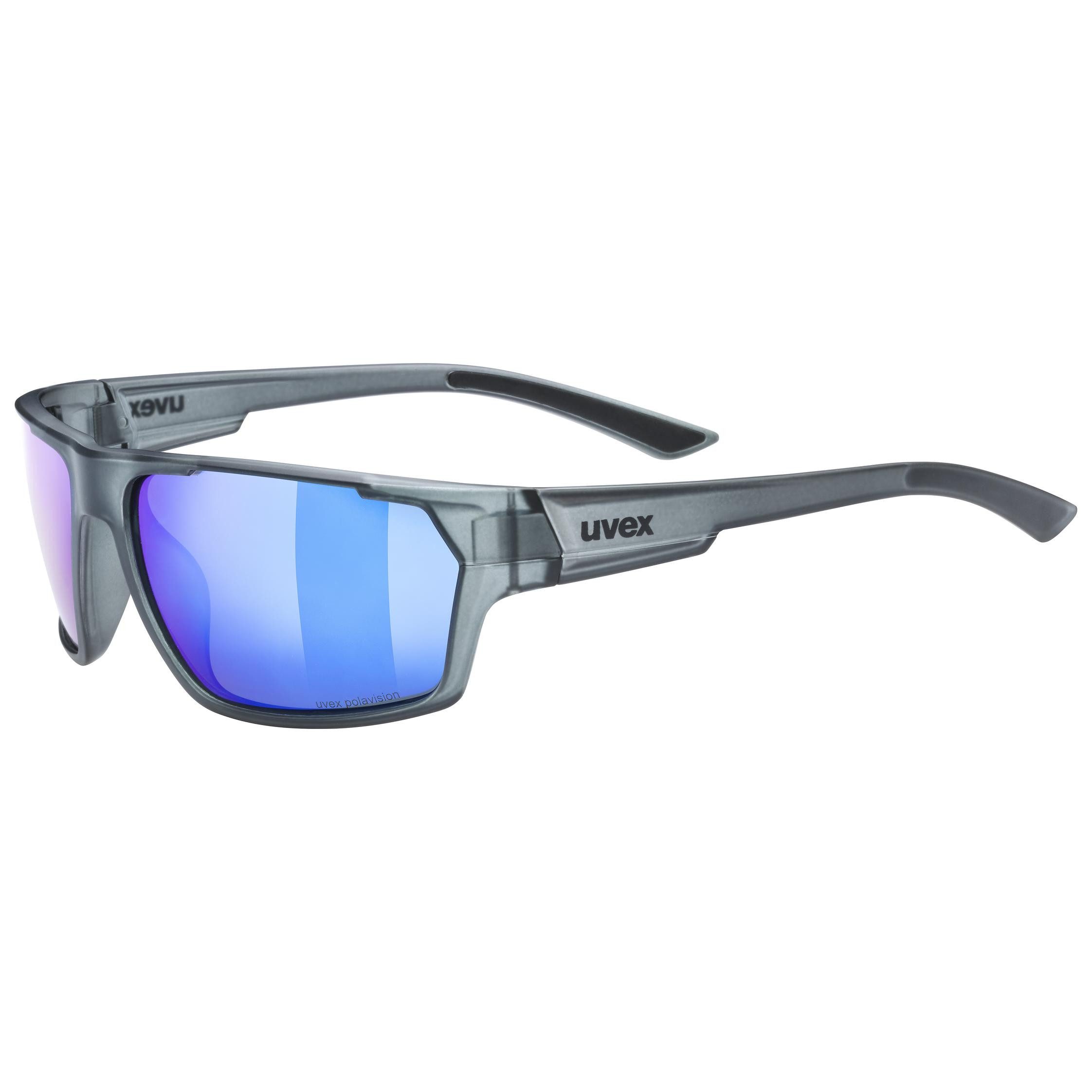 Sonnenbrille uvex sportstyle 233 P SMOKE MAT
