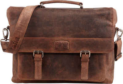fixbag Businesstasche braun, mit Kompaktschiene zur Gepäckträgerbefestigung und Laptopfach