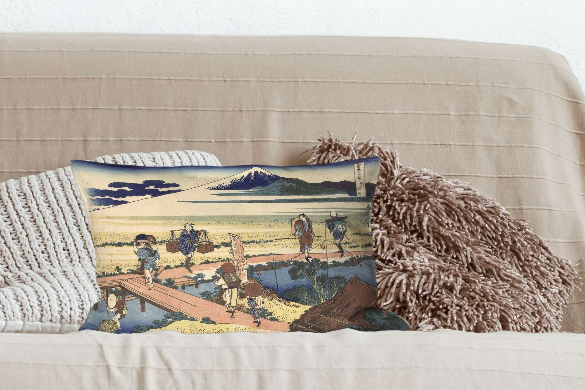 Provinz Sagami von mit Nakahara Dekoration, Gemälde Schlafzimmer Dekokissen Füllung, - Zierkissen, der Katsushika in MuchoWow Hokusai, Wohzimmer Dekokissen