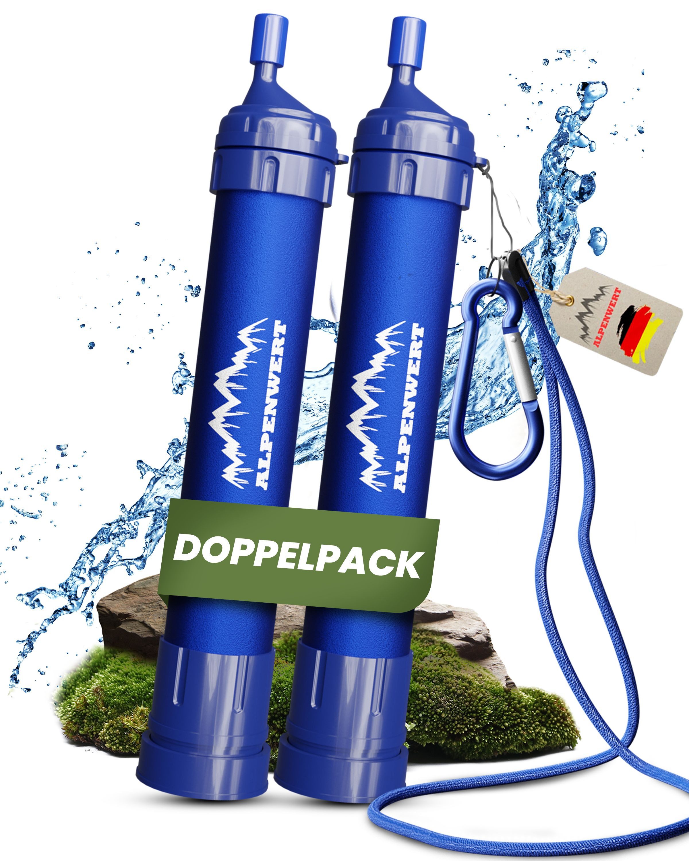 Alpenwert Wasserfilter Alpenwert, Zubehör für alle Trinkflaschen universell