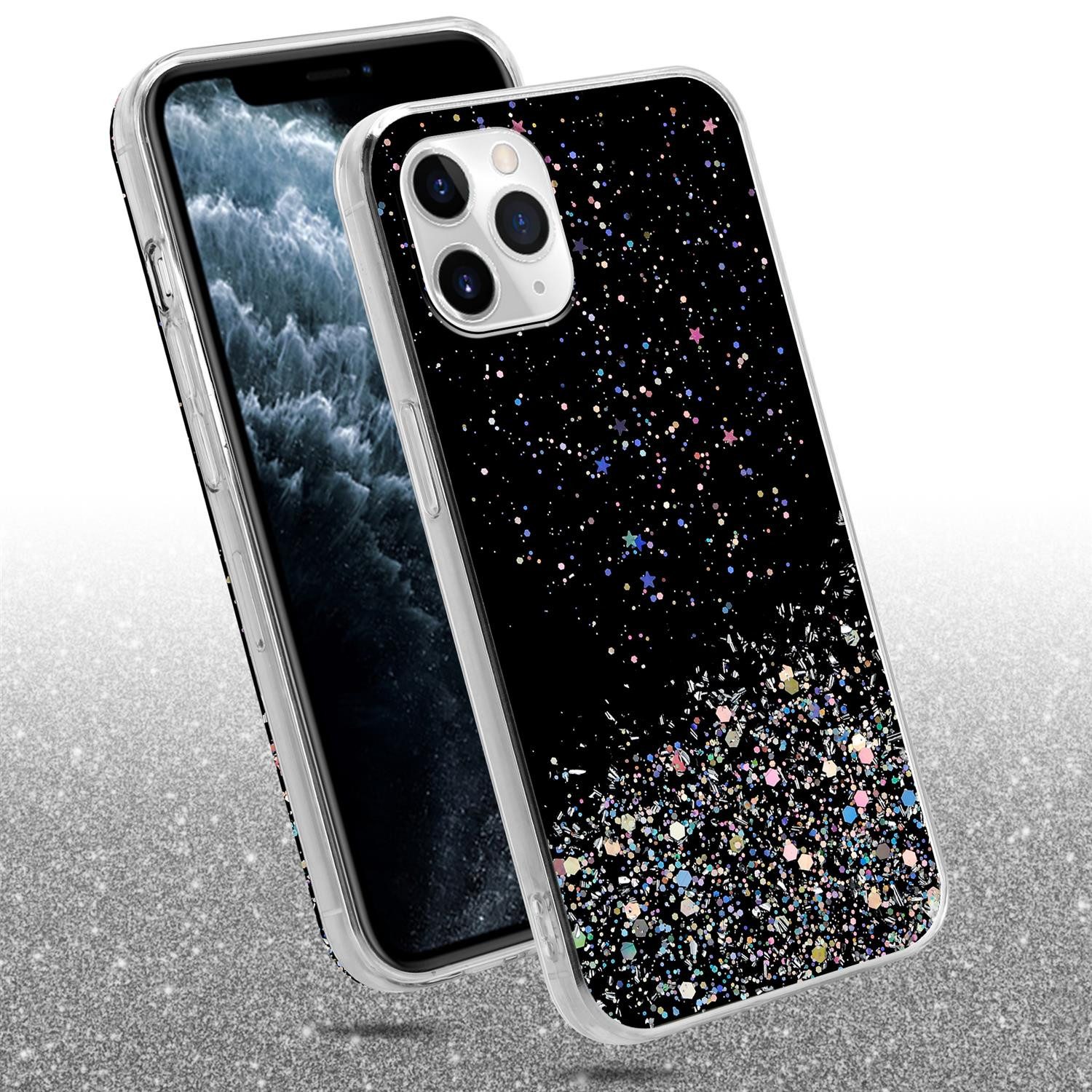 Cadorabo Handyhülle für iPhone 11 Hülle Apple iPhone 11, Flexible TPU Silikon Handy Schutzhülle - Hülle - mit Glitzer