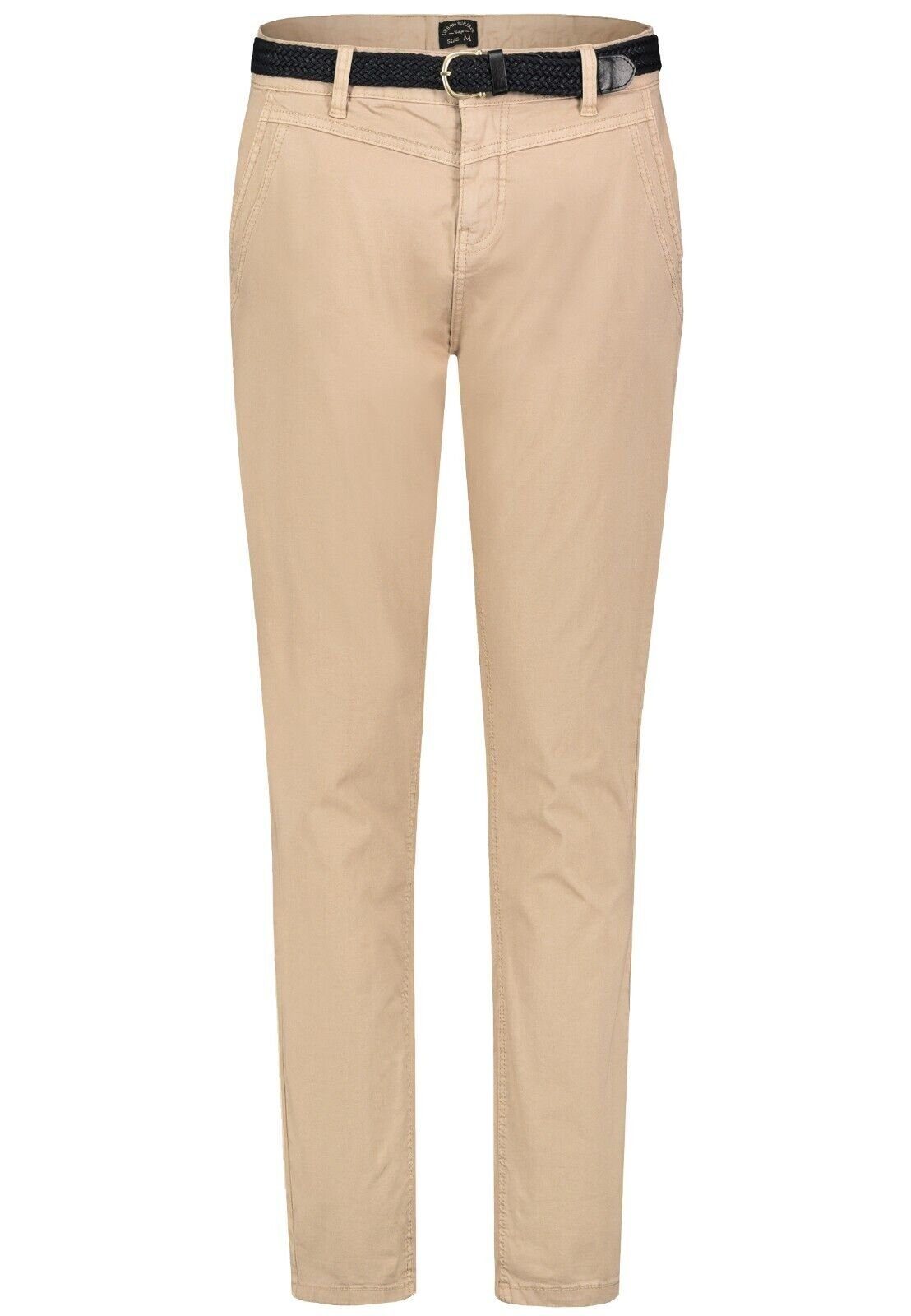 Chinos Damen Beige inkl.Gürtel Chino Surface Freizit Hose Urban Businesshose Sommer Stoffhose