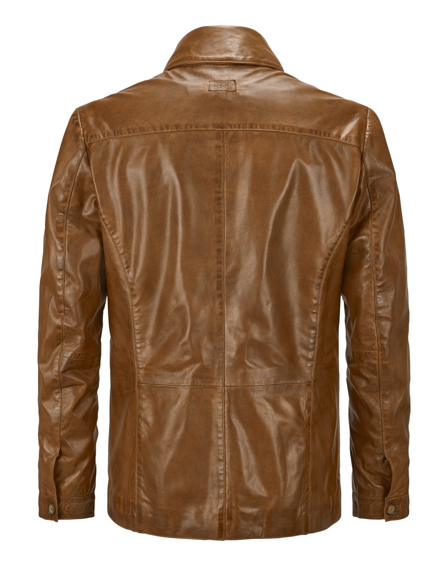 Milestone Lederjacke MSArturo Fieldjacke aus handgewachstem sehr dünnem Lammleder