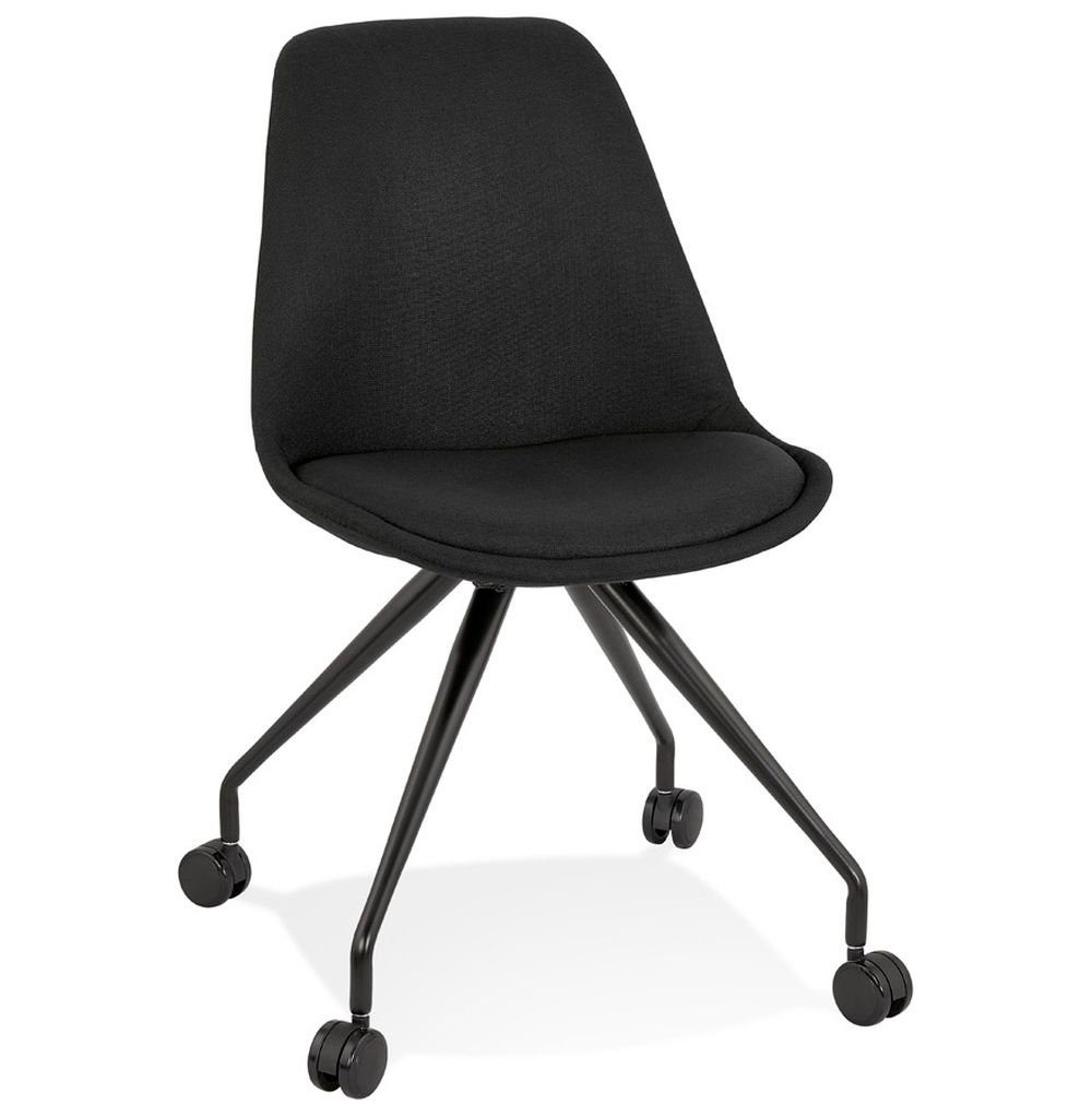 KADIMA DESIGN Bürostuhl NEREUS Modern Stuhl Textile Schwarz (black) 60 x