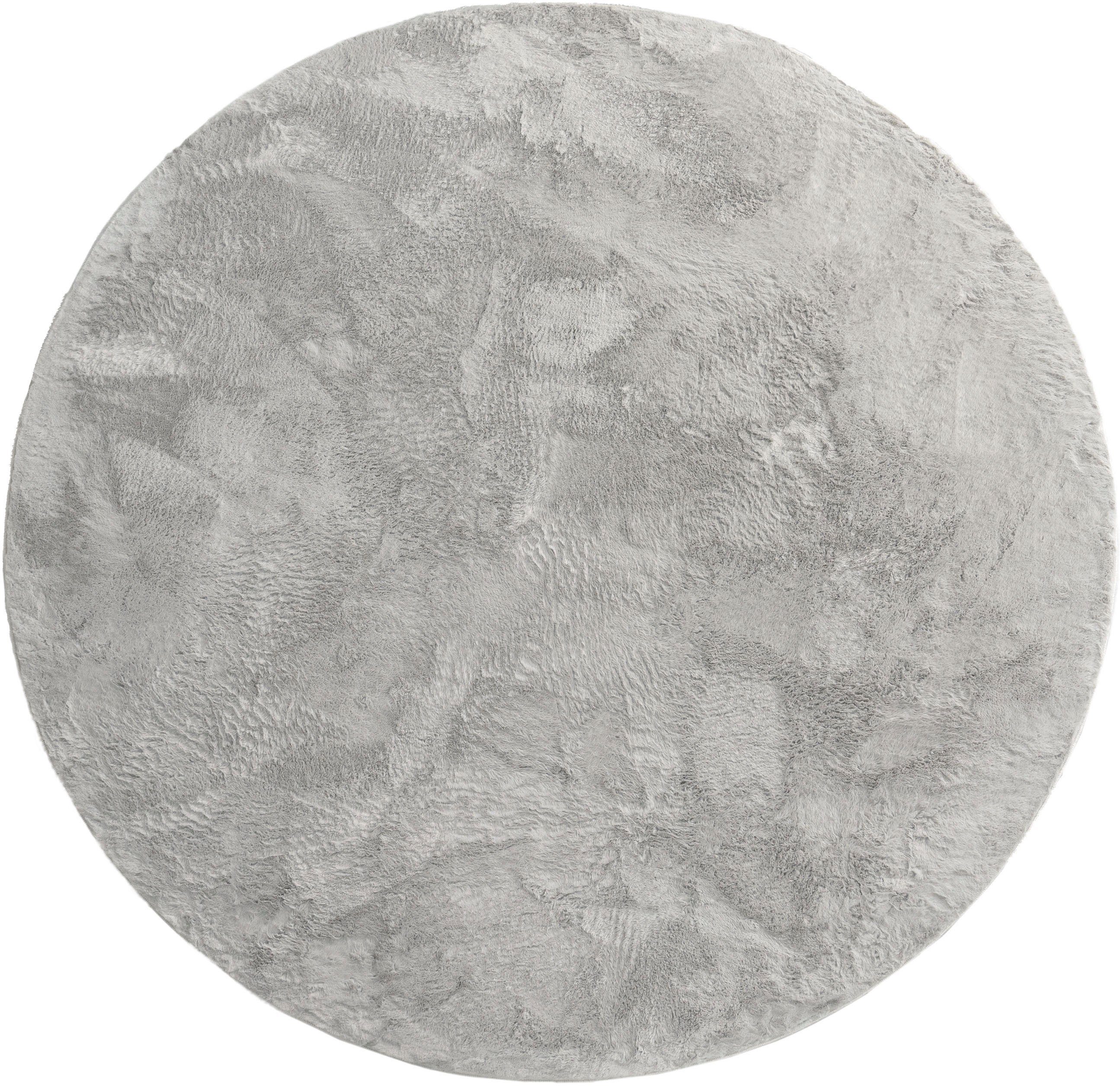 Paco Home Fellteppich "Kunstfell Soft 380" rund 14 mm Höhe Langflor, Kusche günstig online kaufen