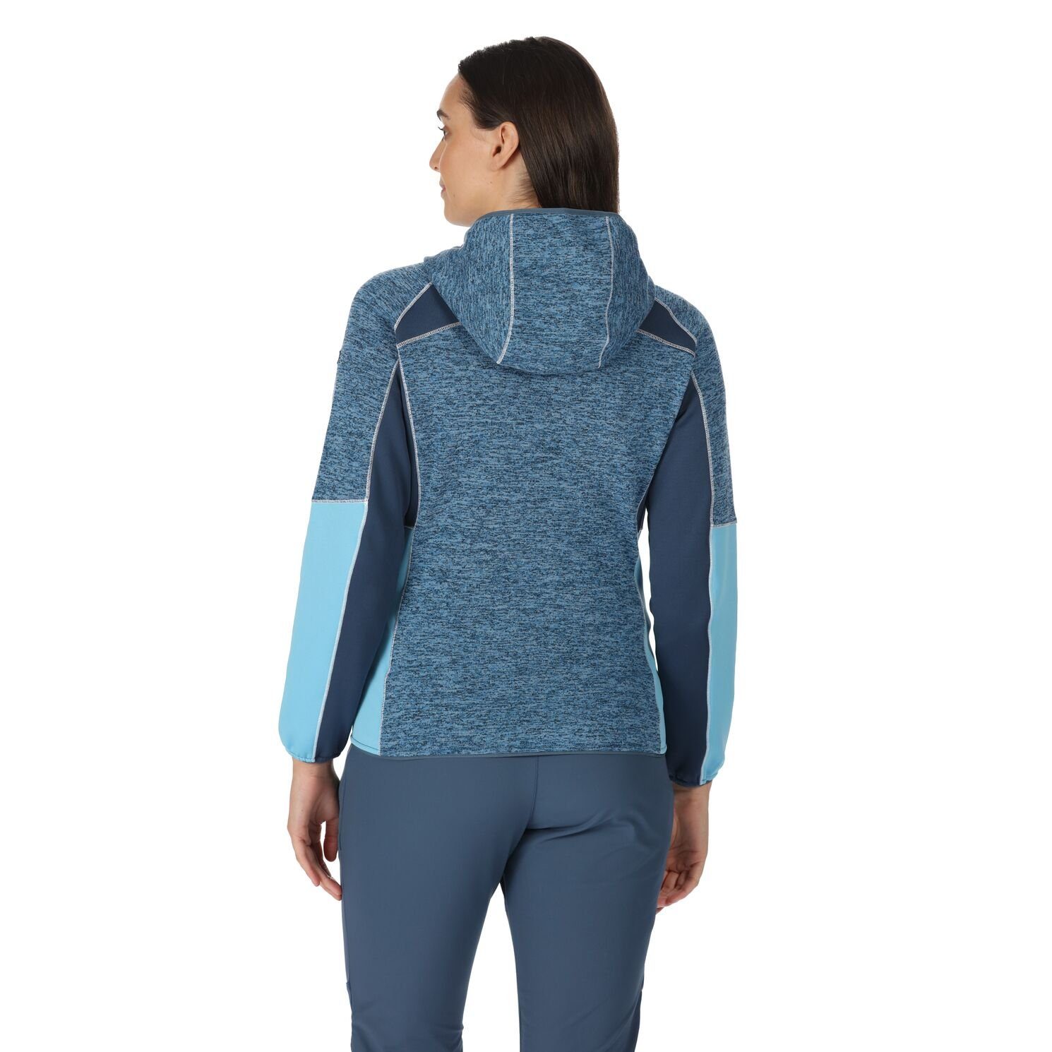 Regatta Strickfleecejacke Walbury IV Strickfleecejacke Blau mit Kapuze Damen