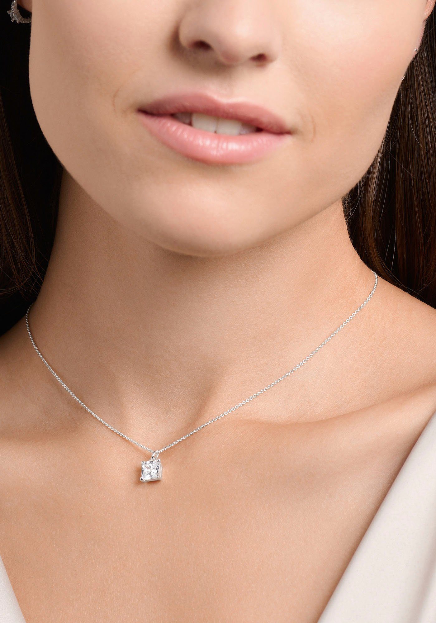 THOMAS SABO Kette mit Anhänger mit blau...