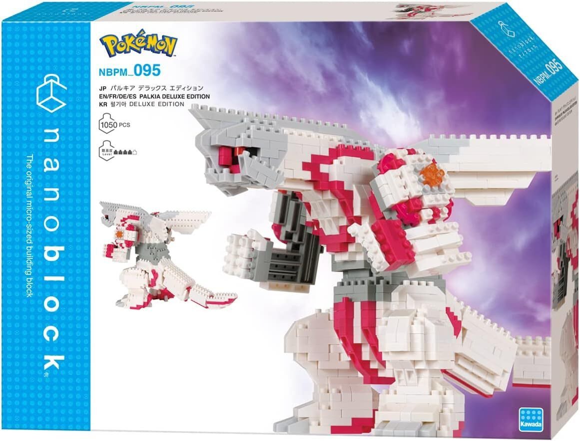 Crunchyroll 3D-Puzzle Nanoblock - Pokemon - Palkia Deluxe - 1050 Teile, Puzzleteile