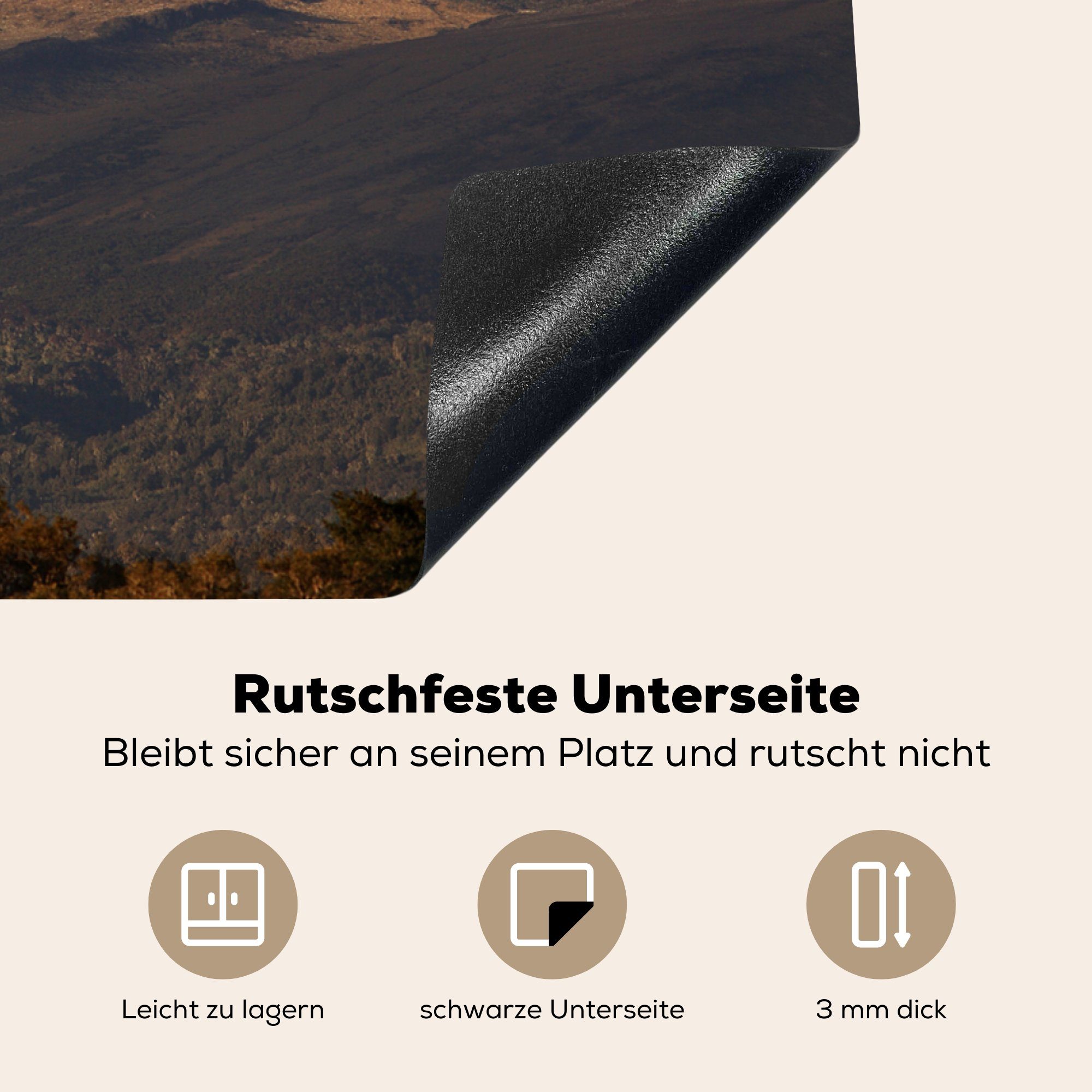 Afrikas MuchoWow Mount Ceranfeldabdeckung Mobile Nachmittag, nutzbar, cm, Herdblende-/Abdeckplatte Kenia am Arbeitsfläche (1 späten Vinyl, tlg), 70x52