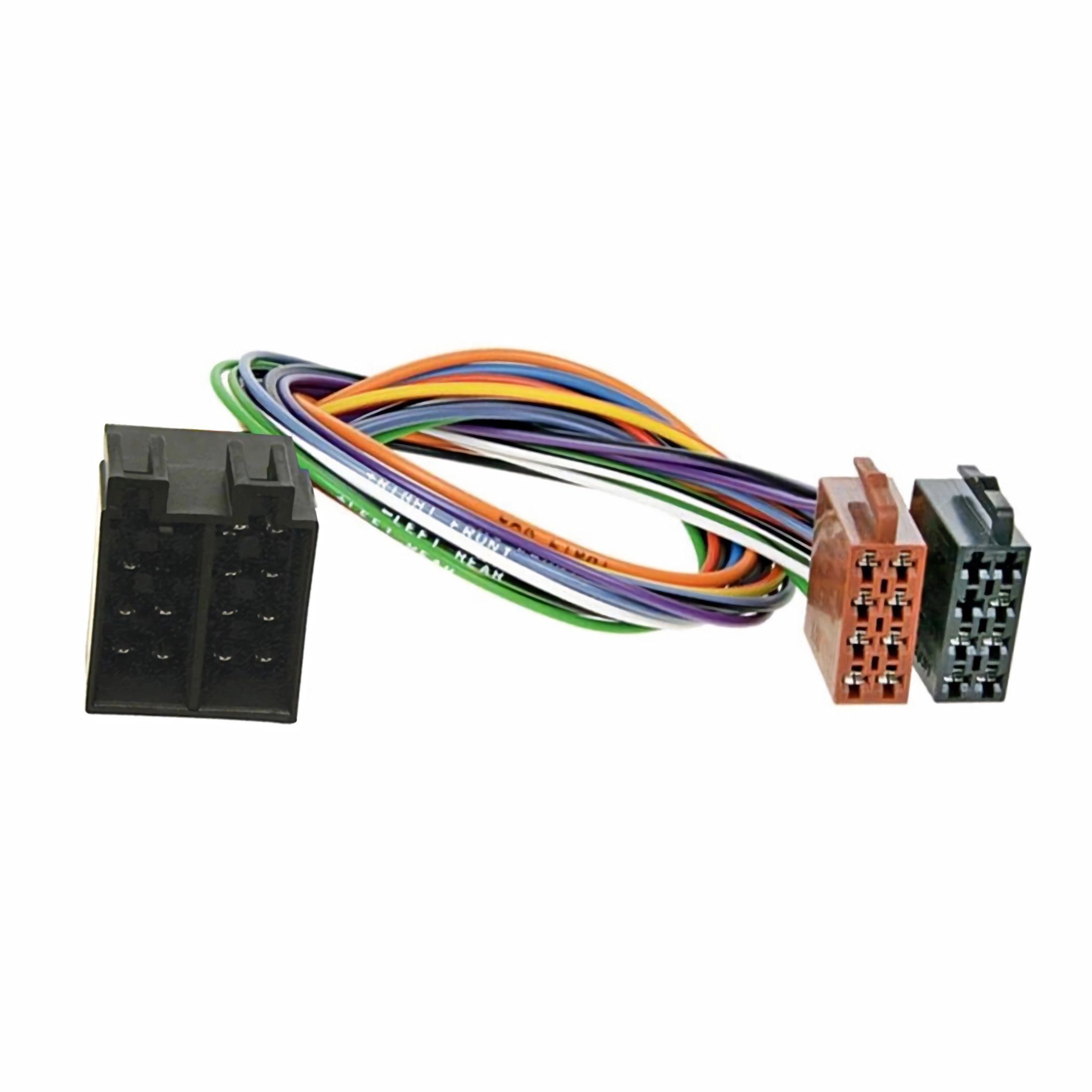 Bolwins R32C Autoradio ISO Verlängerung Kabel Radio Adapter Stecker auf Buchse Audio-Kabel, ISO Stecker, ISO Buchse (24 cm), Plug & Play, ISO-ISO Verlängerung, für Aftermarket-Radios geeignet von Bolwins