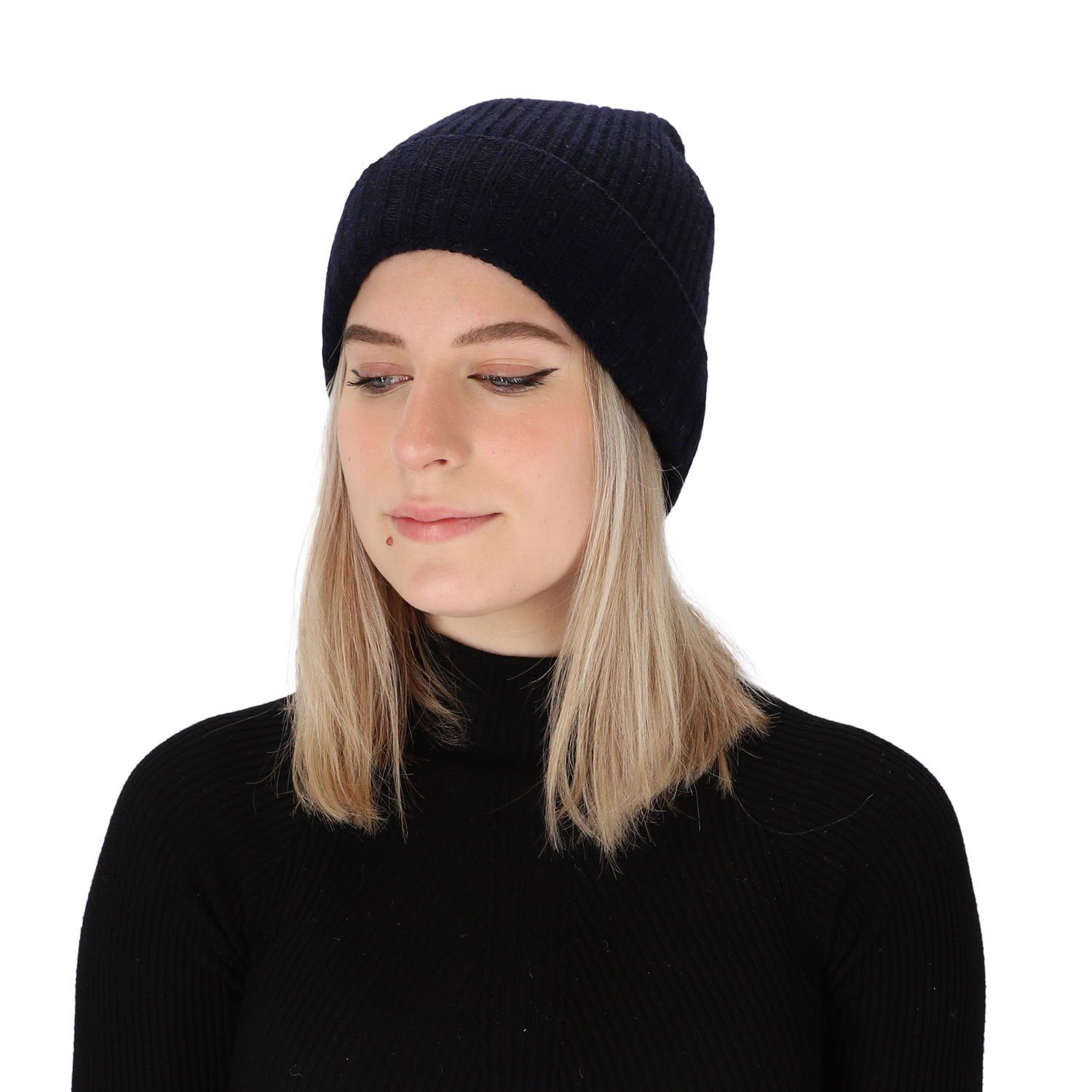halsüberkopf Accessoires Strickmütze Rippstrickmütze Wolle/Kaschmir (1-St) günstig online kaufen