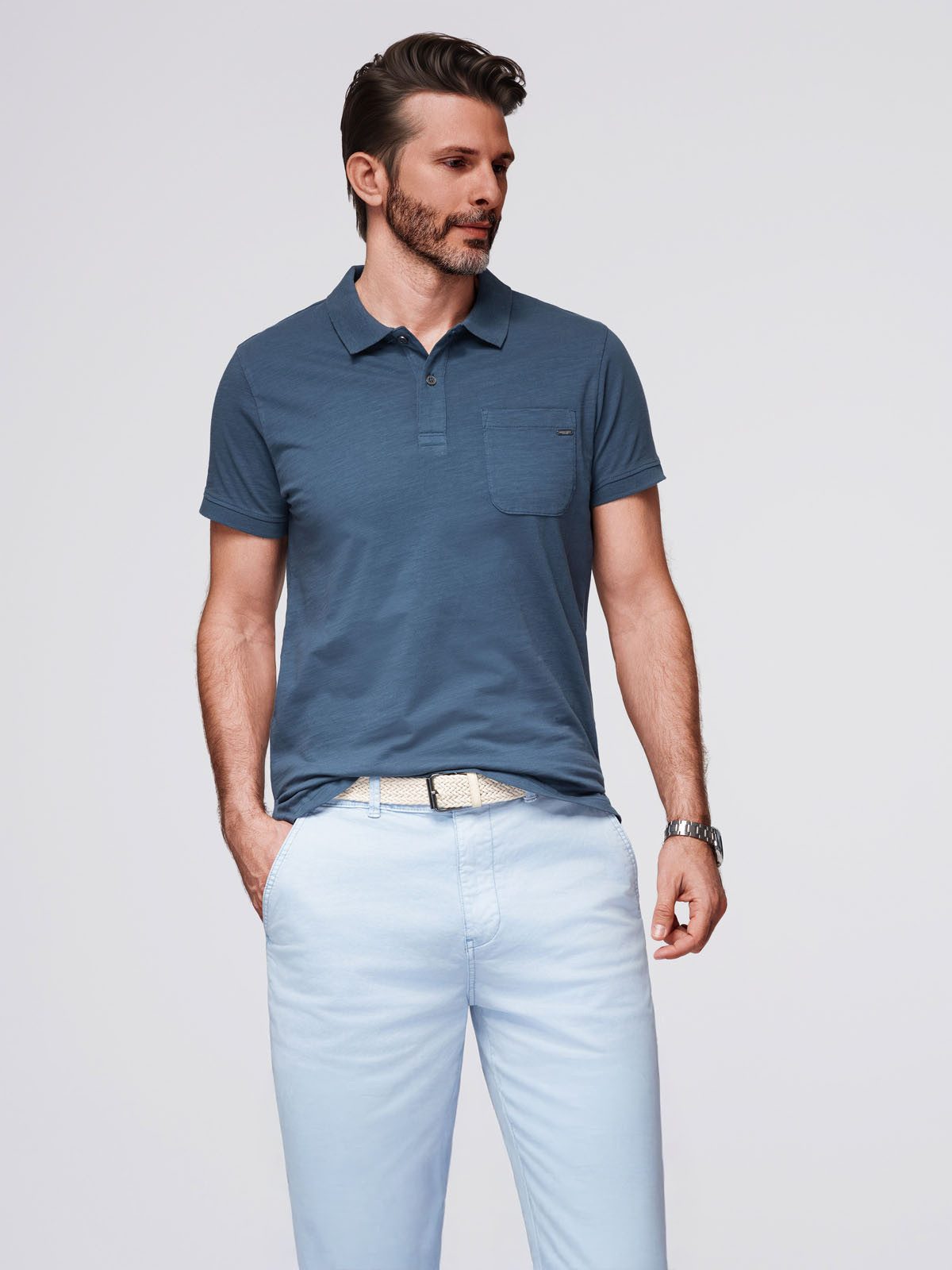 Poloshirt Klassisches Polohemd aus Baumwollstrick