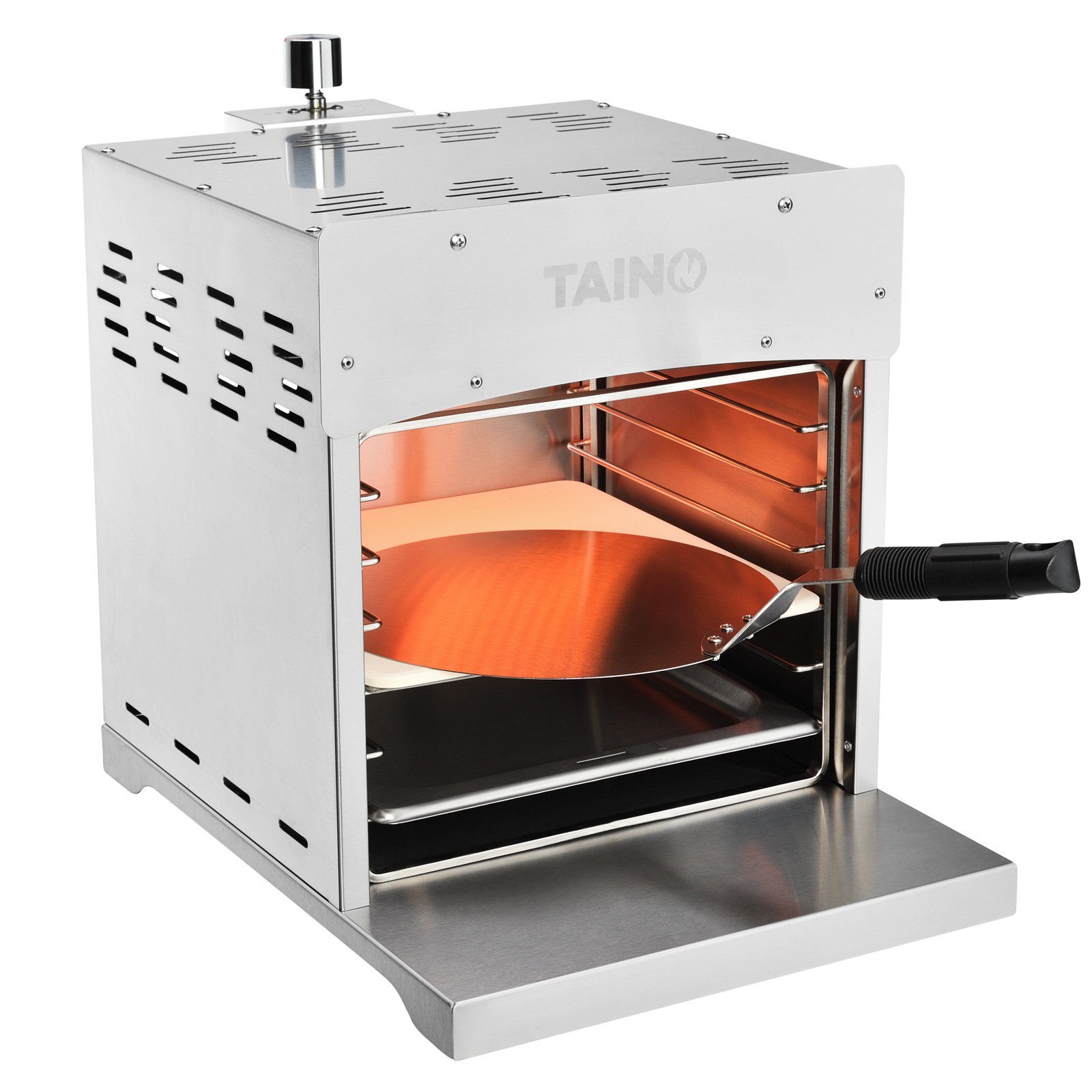 TAINO Gasgrill Oberhitzegrill, Hochleistungsgrill, bis 800°C, inkl. Fettauffangschale