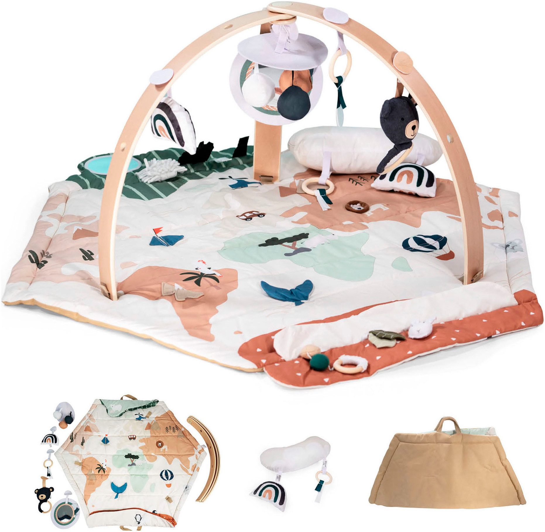 BabyGo Spielbogen Bianca World, 3D-Activity-Spielmatte