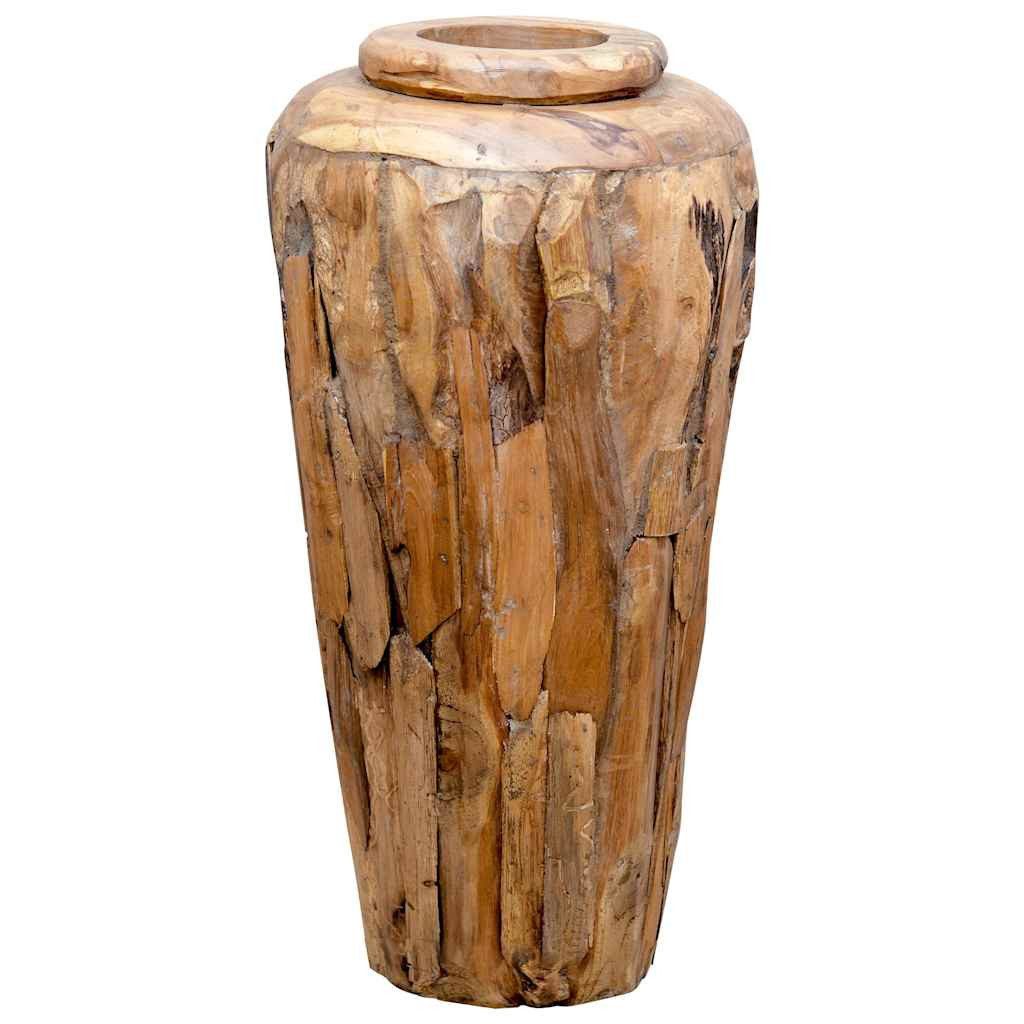 vidaXL Dekovase Deko-Vase 40 x 80 cm Massivholz