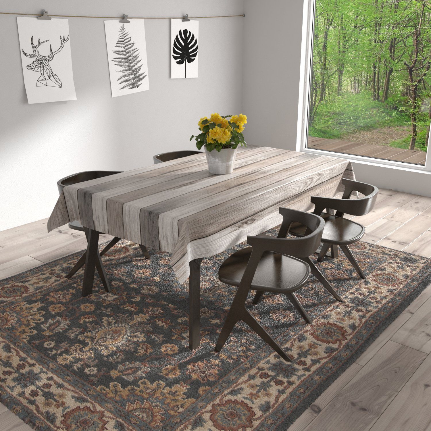 Beautex Tischdecke Wachstuchtischdecke glatt Holz beige abwischbar Garten T günstig online kaufen