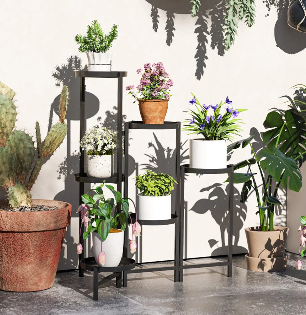 XDeer Blumenständer Blumentopfständer, Pflanzenständer mit 6 günstig online kaufen