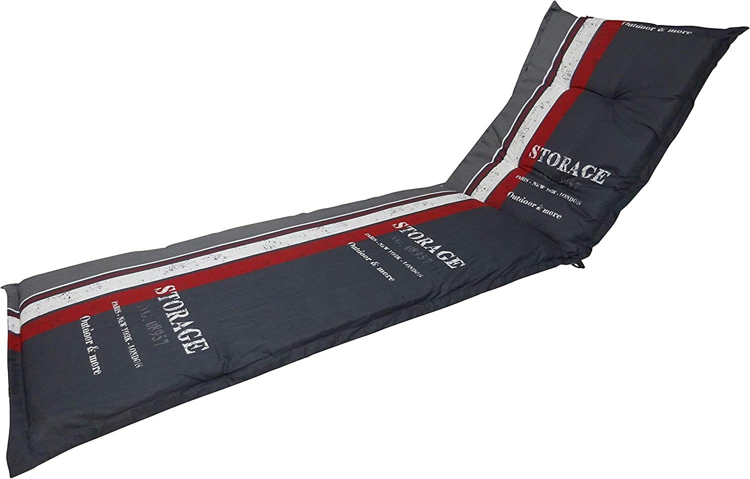 Madison Liegenauflage G 148 Storage Red Auflage für Liegen Sonnenliege Polster Kissen, (1 St., 1 Auflage), für Gartenliegen