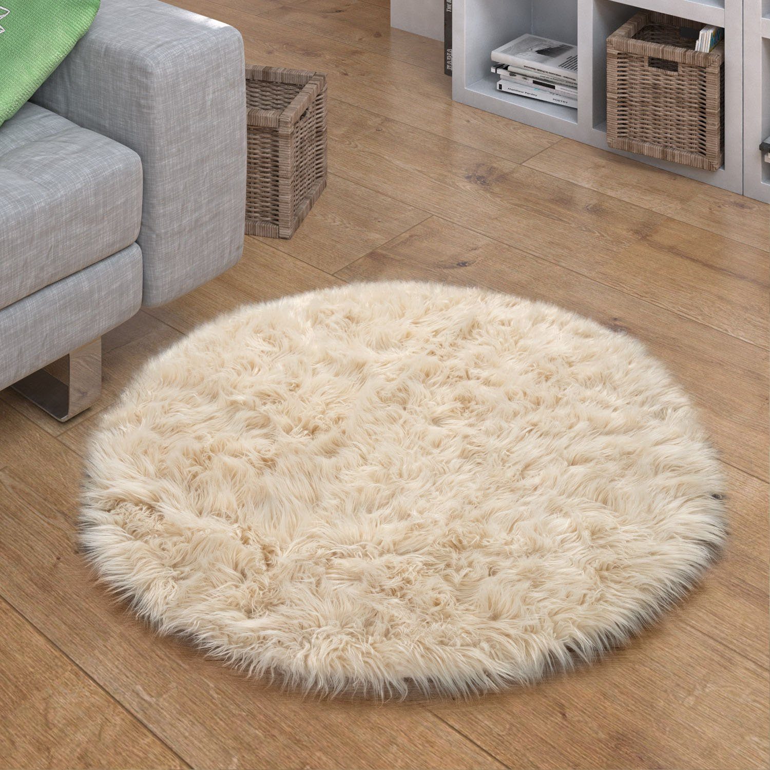 Paco Home Fellteppich Playa 960, rund, günstig online kaufen