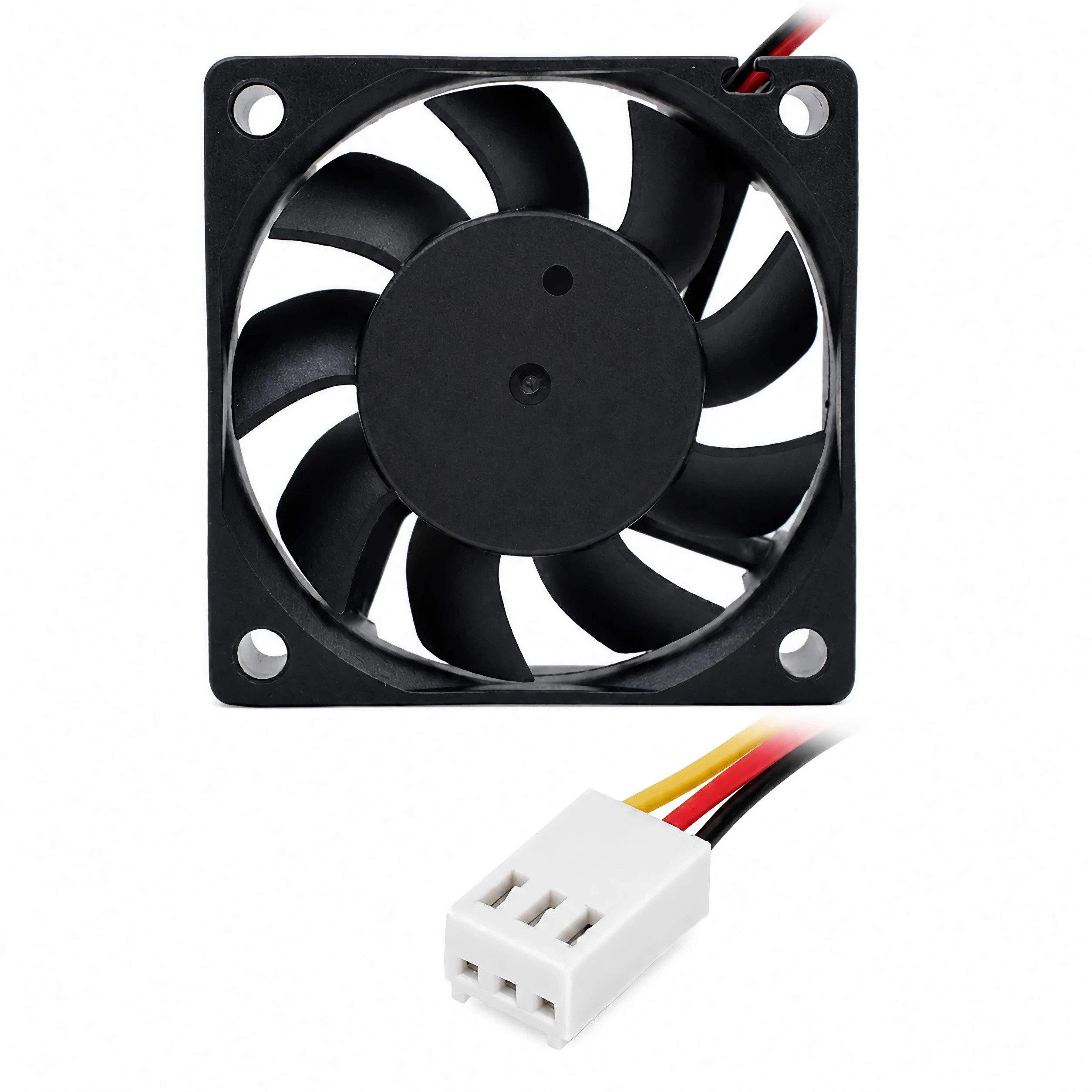 Bolwins Computer-Kühler R04 3pin 12V 60x60x15mm Brushless Lüfter Lüfterkühler Kühler Lüfter PC, 4500 RPM, leise 13 dB, langlebig, 3-Pin-Anschluss – Bild 3 von 5