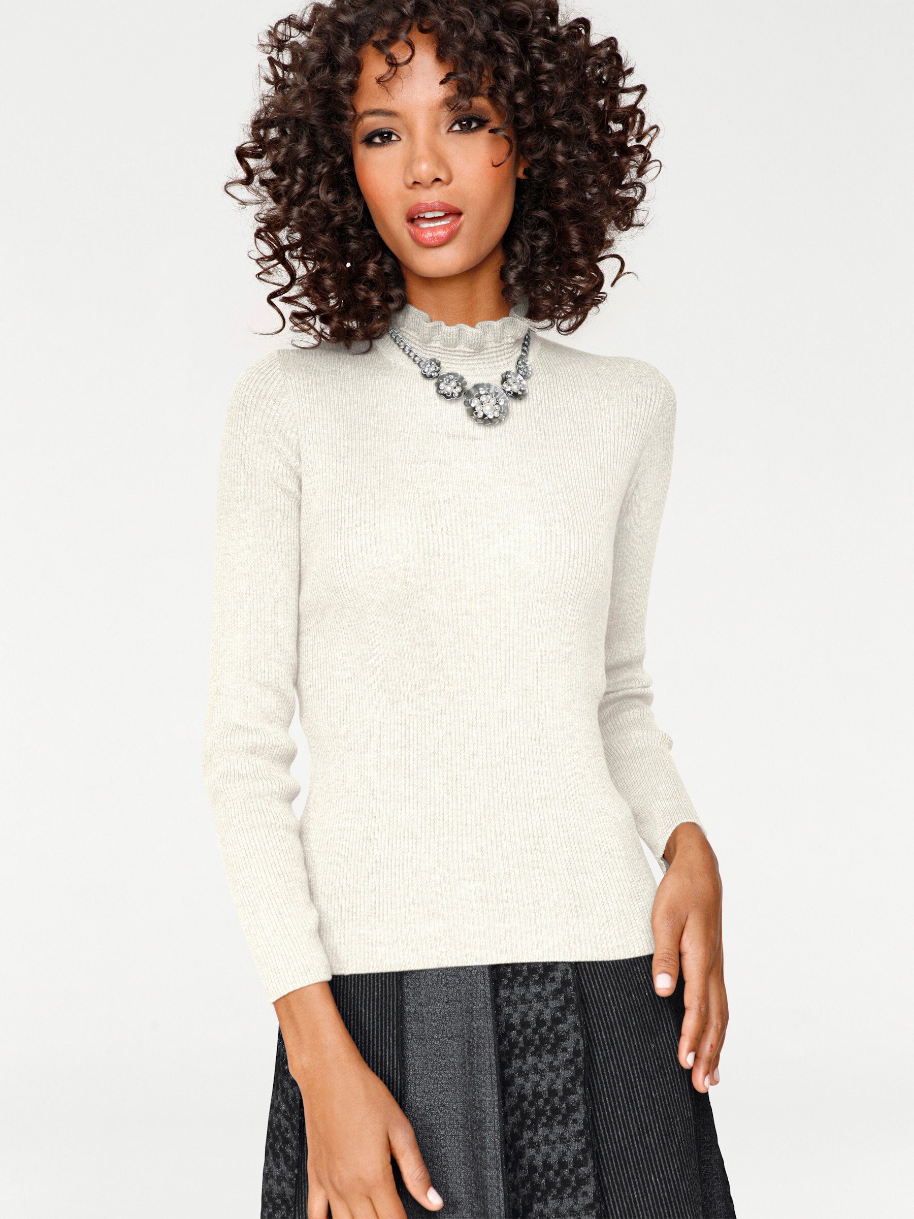 heine Strickpullover Stehkragen-Pullover günstig online kaufen