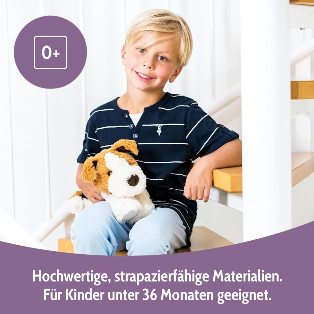 Habibi Plush Wärmekissen Habibi Plush Wärmetier Stofftier 1627 Terrier creme / braun
