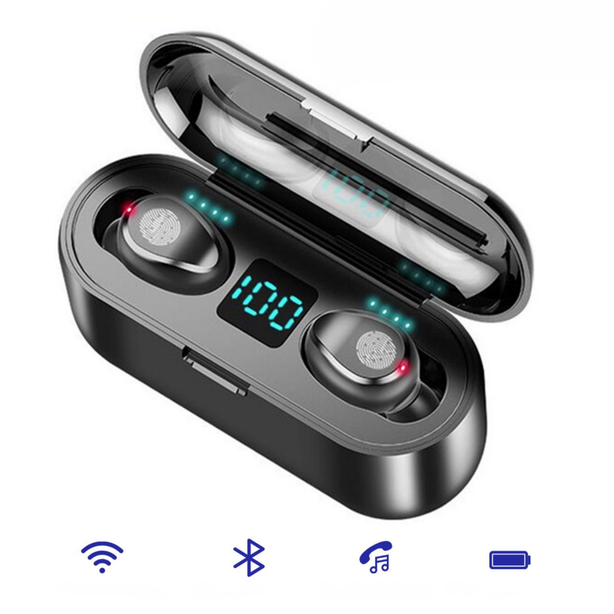 LifeImpree HiFi Stereo Wireless Earbuds Bluetooth-Kopfhörer (Noise-Cancelling, Voice Assistant, Siri) | Kinderkopfhörer