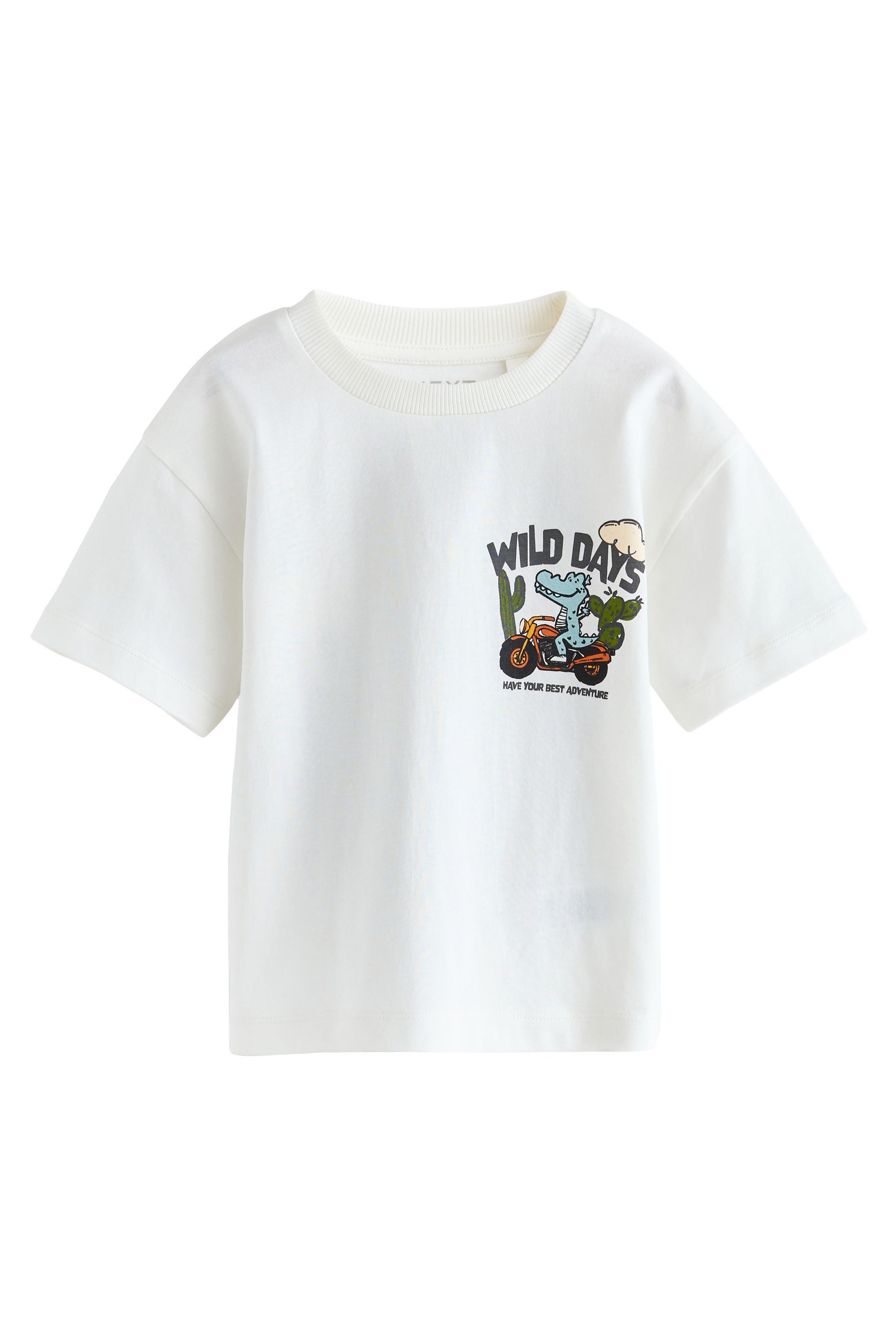 T-Shirt Kurzarm-T-Shirt mit Rücken-Print