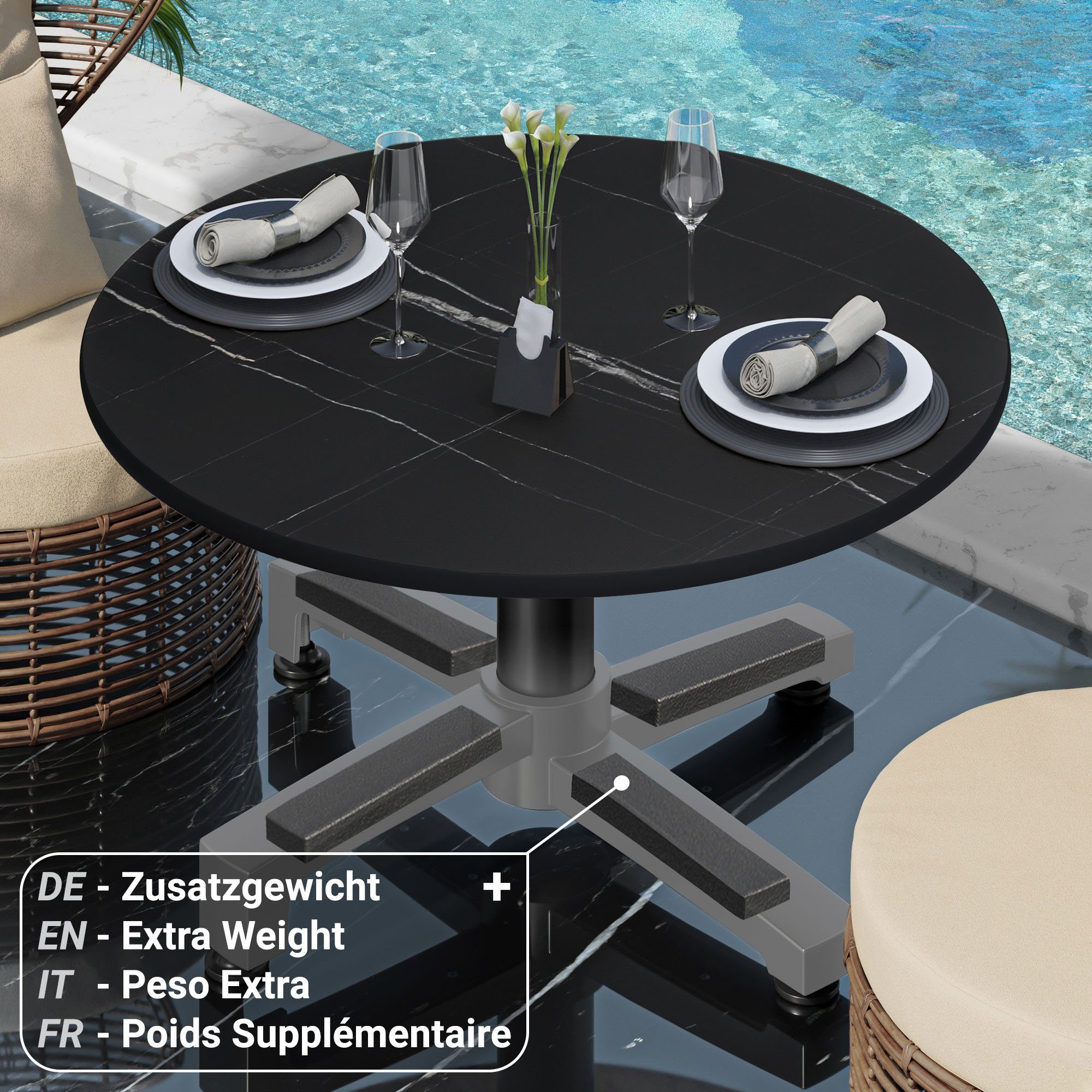 GGMMÖBEL Gartentisch CPBC