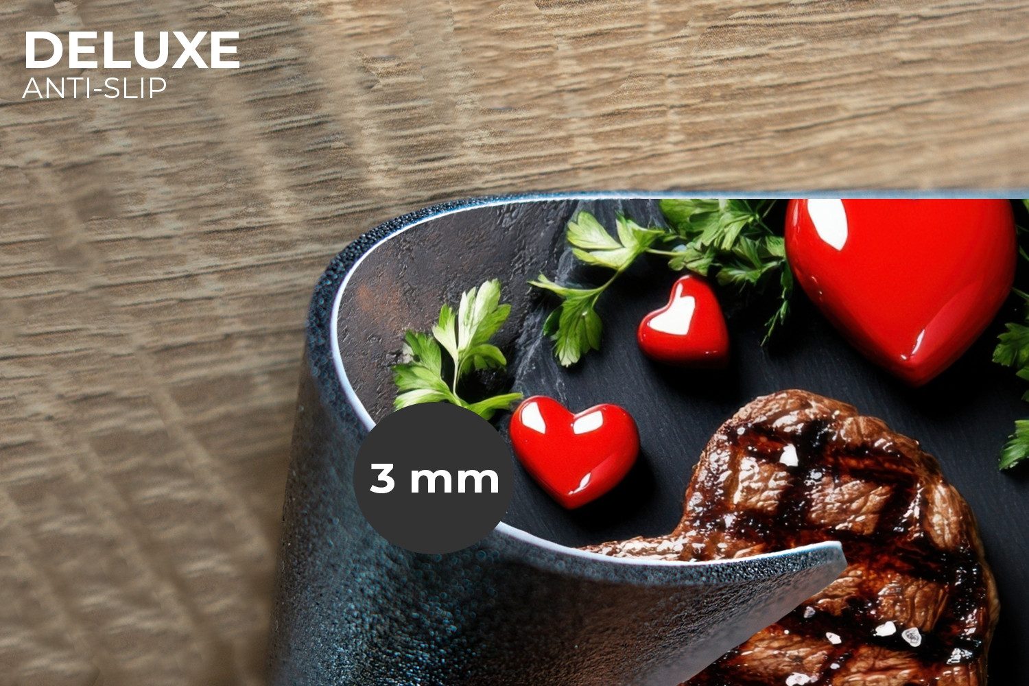 MuchoWow Platzset Steak - Herz - günstig online kaufen