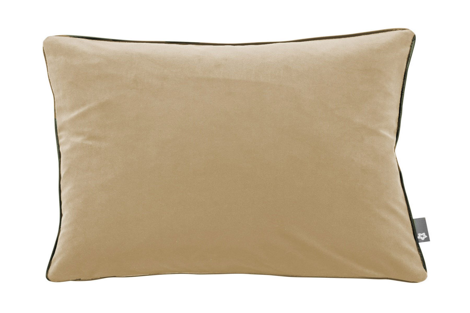 PICHLER Kissenhülle Samtkissen mit Keder uni Kissenhülle 2er Set 51 x 31 cm SALON Rechtec, (2 Stück), Kissenbezug für Dekokissen Zierkissen Kissenhülle