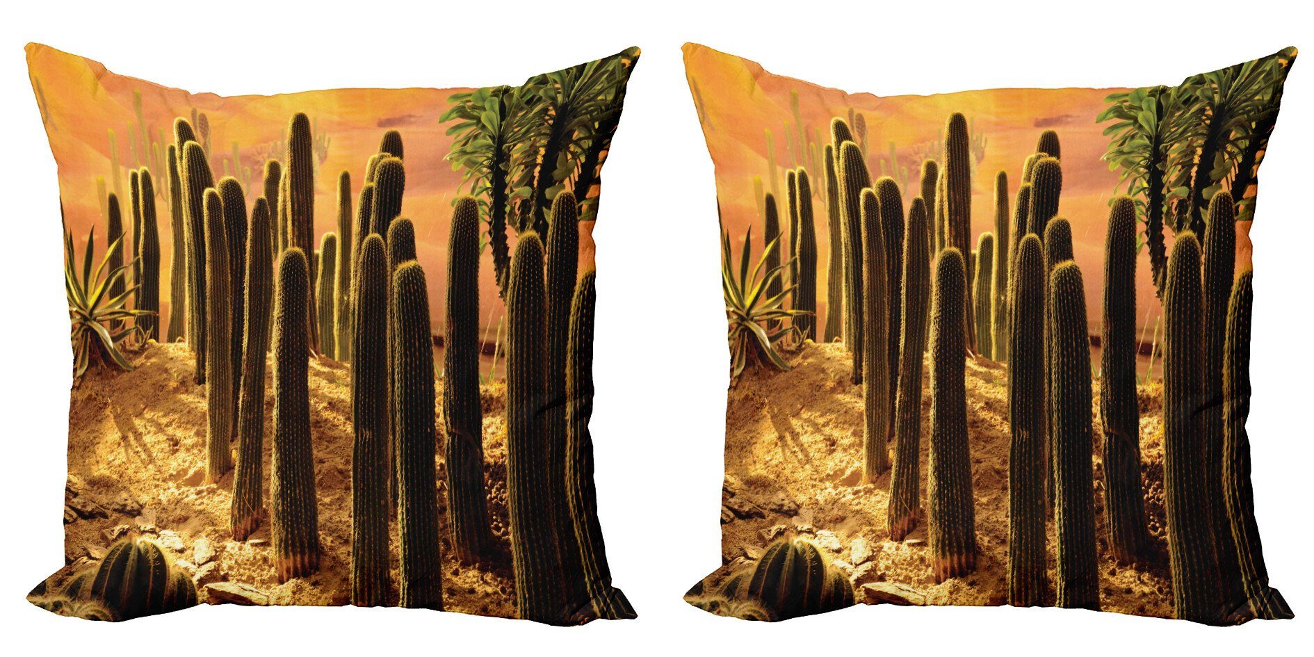 Kissenbezüge Modern Accent Doppelseitiger Digitaldruck, Wüste Stück), in Kaktus Sonnenuntergang (2 Abakuhaus Wild