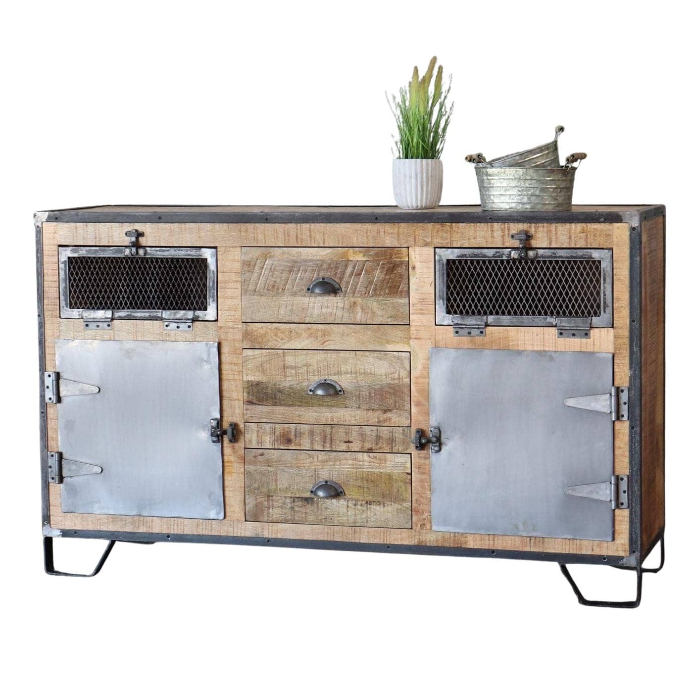 baario Sideboard Sideboard FACT Industriedesign, Eisen massiv & rustikal Kommode Anrichte. € 949,00