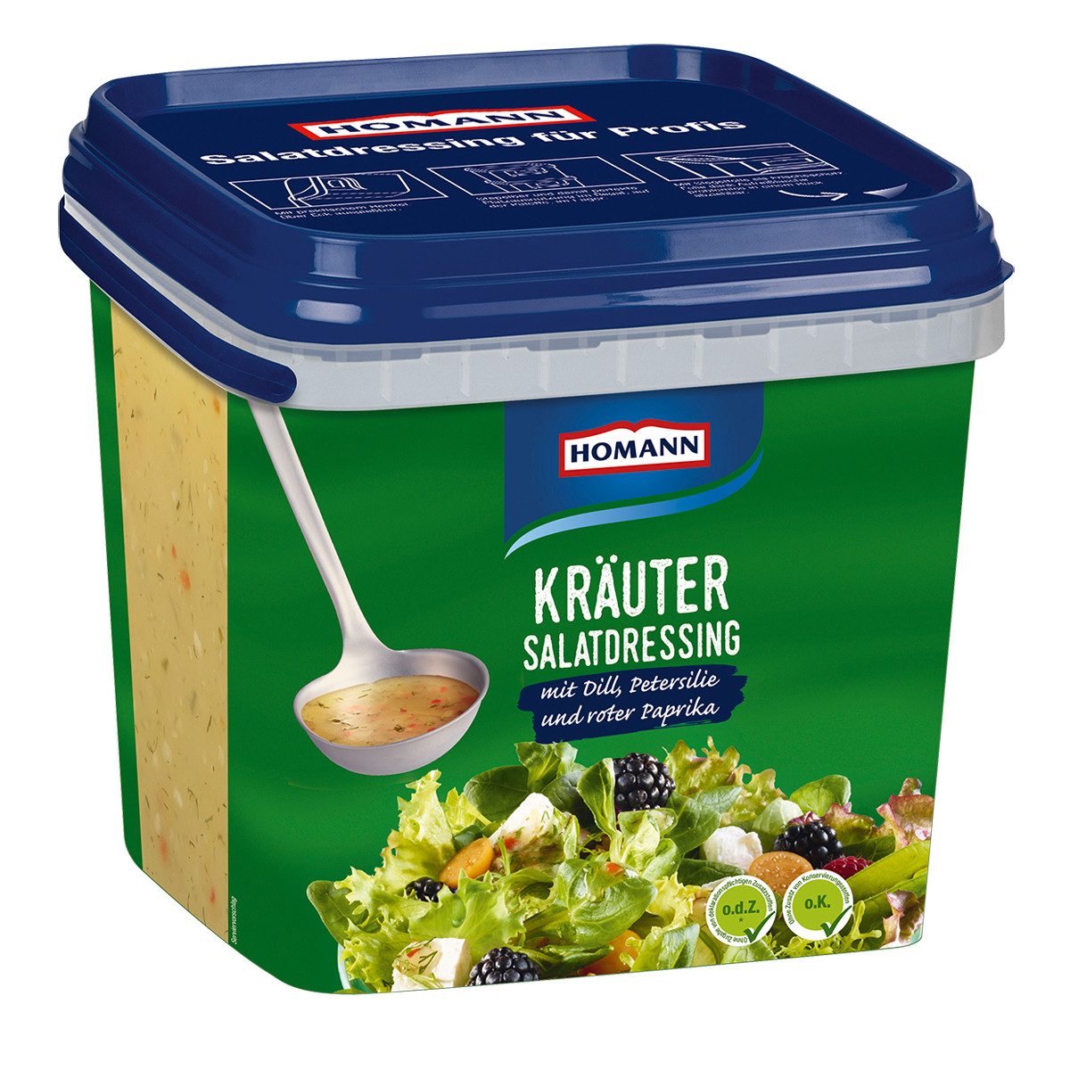 Homann Saucen, Homann Kraeuter Dressing mit Dill Petersilie Paprika 4000ml