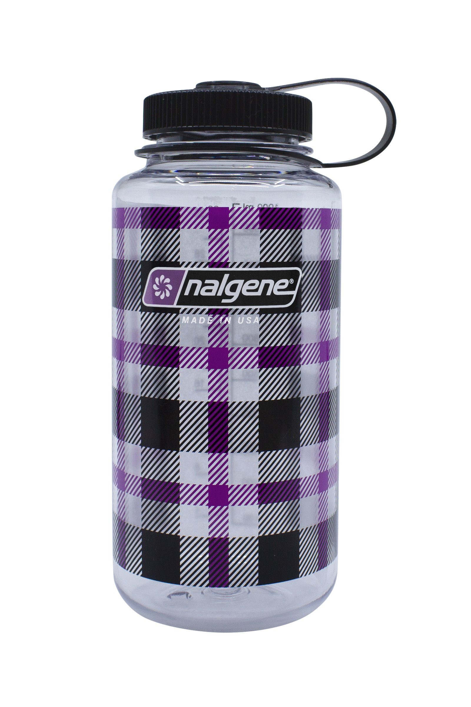 Nalgene Trinkflasche Nalgene Trinkflasche Everyday 'Weithals WH' 1 Liter purple kariert