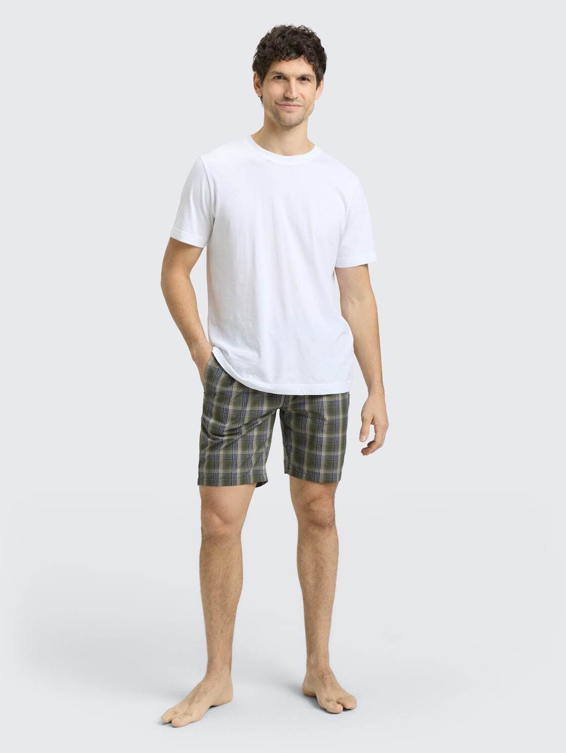 TOM TAILOR Pyjamashorts Unterwäsche Boxershorts mit Karomuster