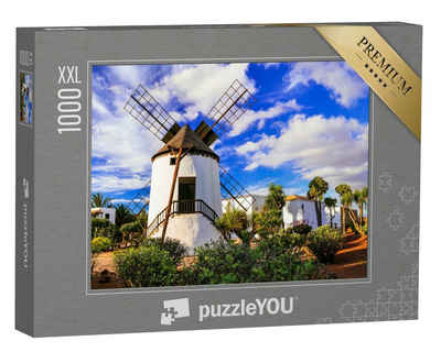 puzzleYOU Puzzle Fuerteventura: Windmühle bei Antigua, Spanien, 1000 Puzzleteile, puzzleYOU-Kollektionen Spanien, Fuerteventura