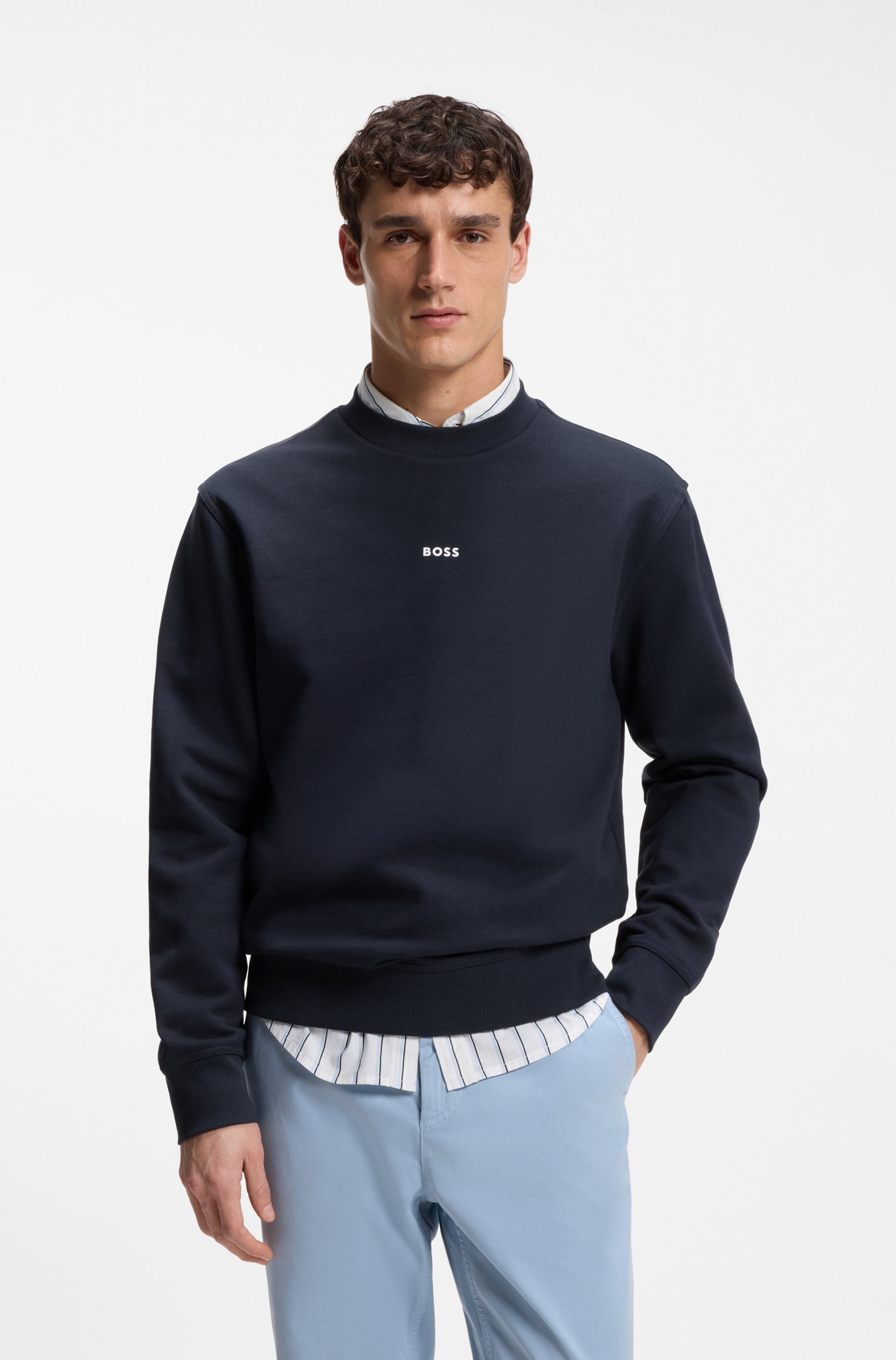 BOSS ORANGE Sweatshirt WeSmallcrew mit Logo auf der Brust günstig online kaufen
