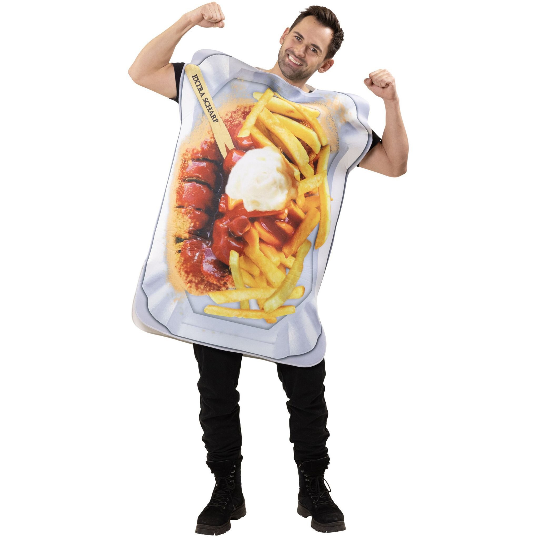 Party x People Kostüm Currywurst Extra Scharf Verkleidung