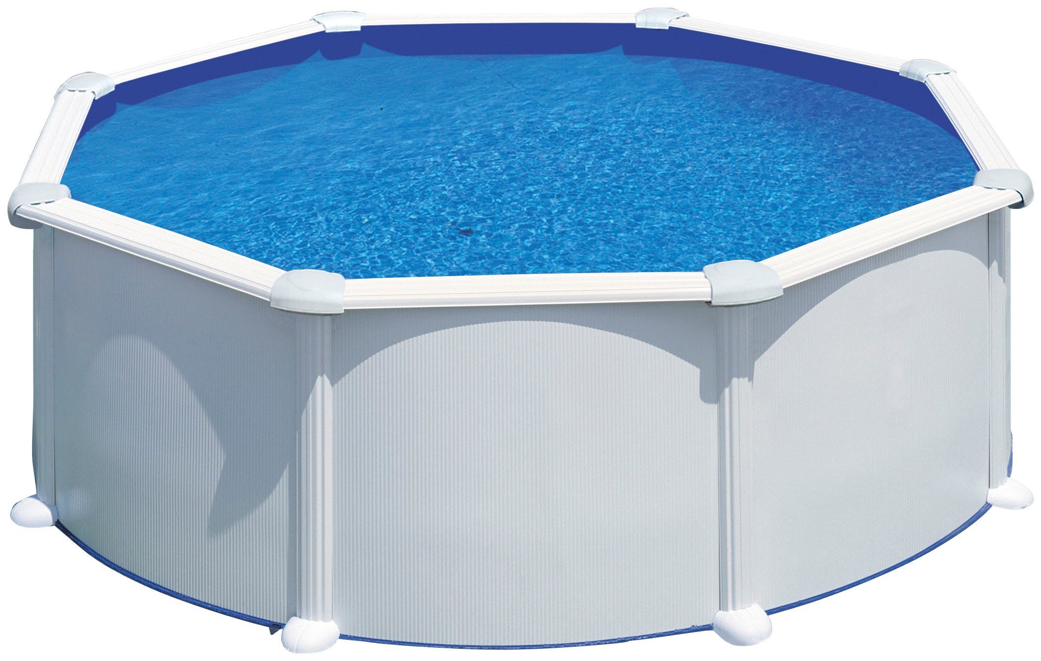 Gre Rundpool ATLANTIS inkl. Zubehör (Set, 5-tlg), Höhe: 132 cm, in versch. Größen